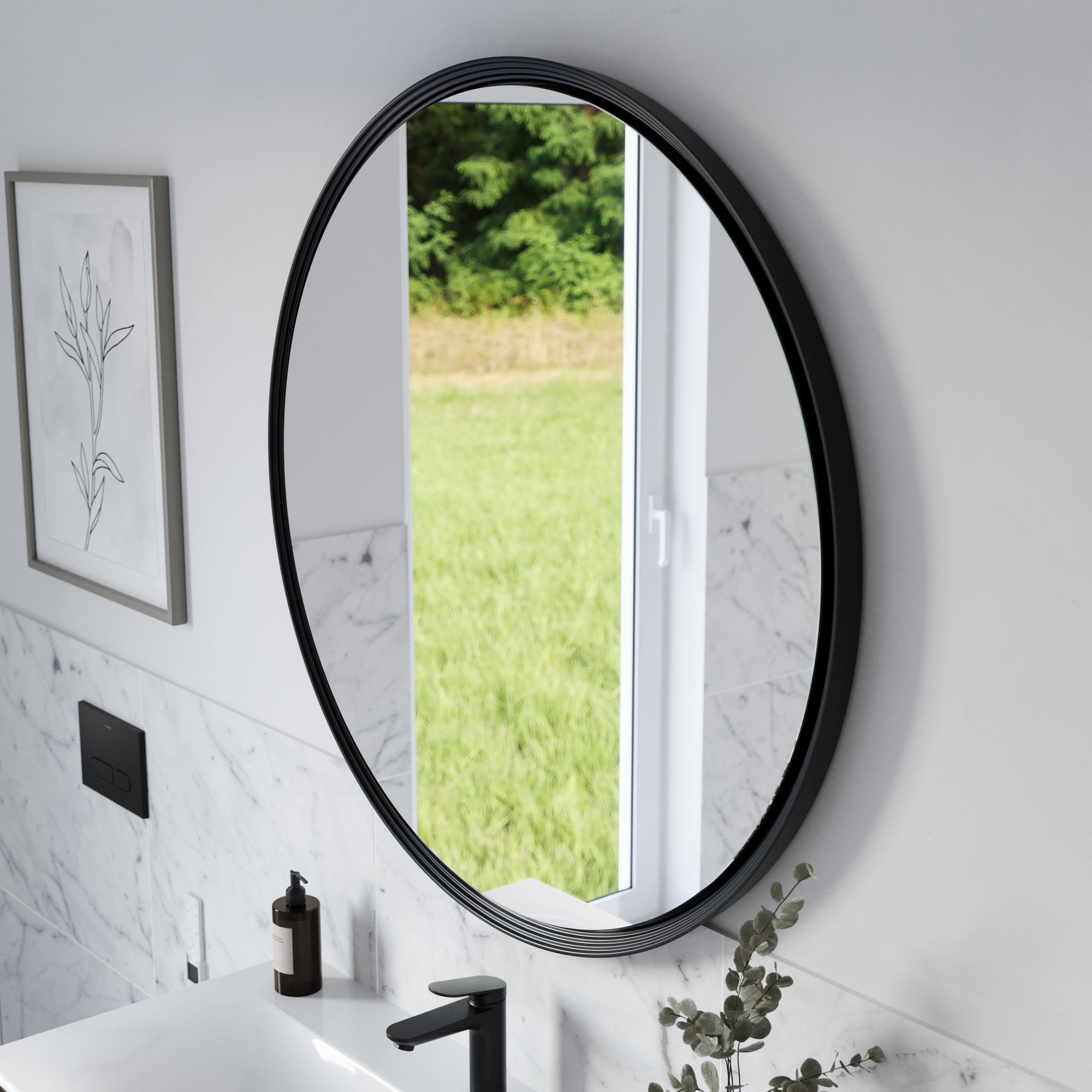 Miroir salle de bain LED BELDIVO rond - 100 cm