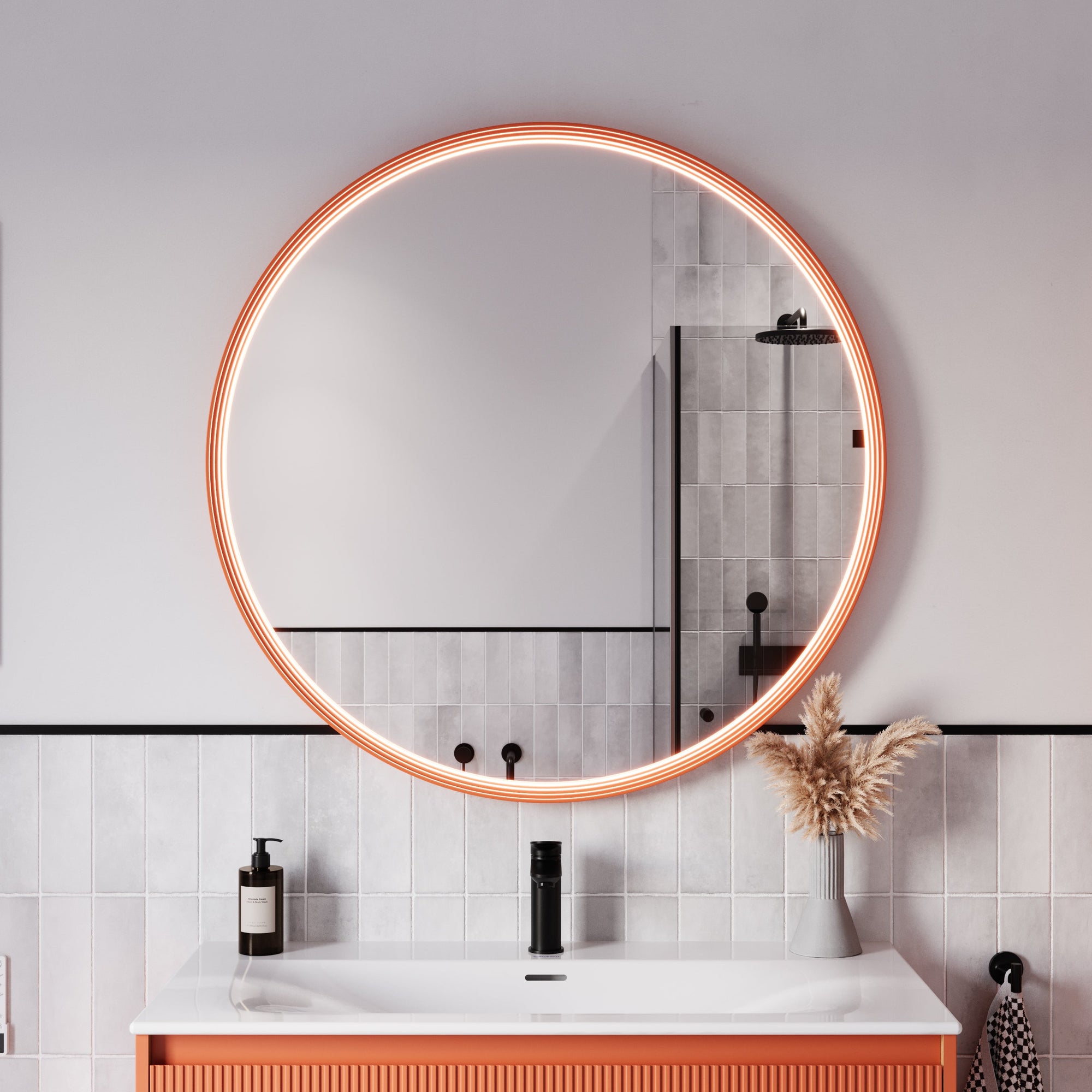 Miroir salle de bain LED BELDIVO rond - 100 cm
