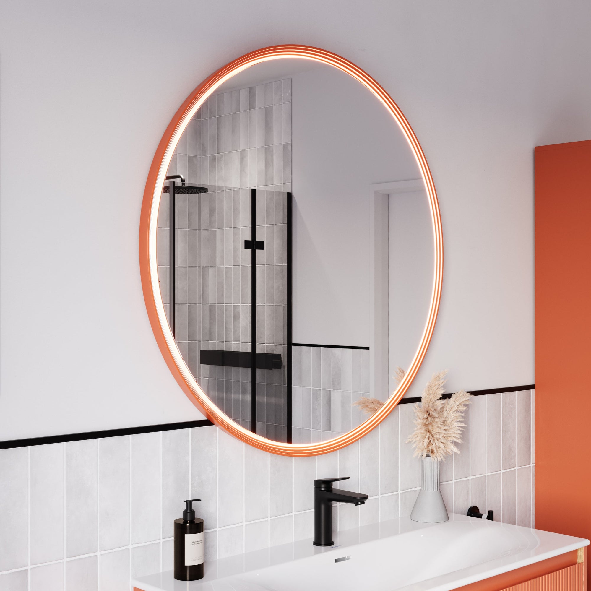 Miroir salle de bain LED BELDIVO rond - 100 cm