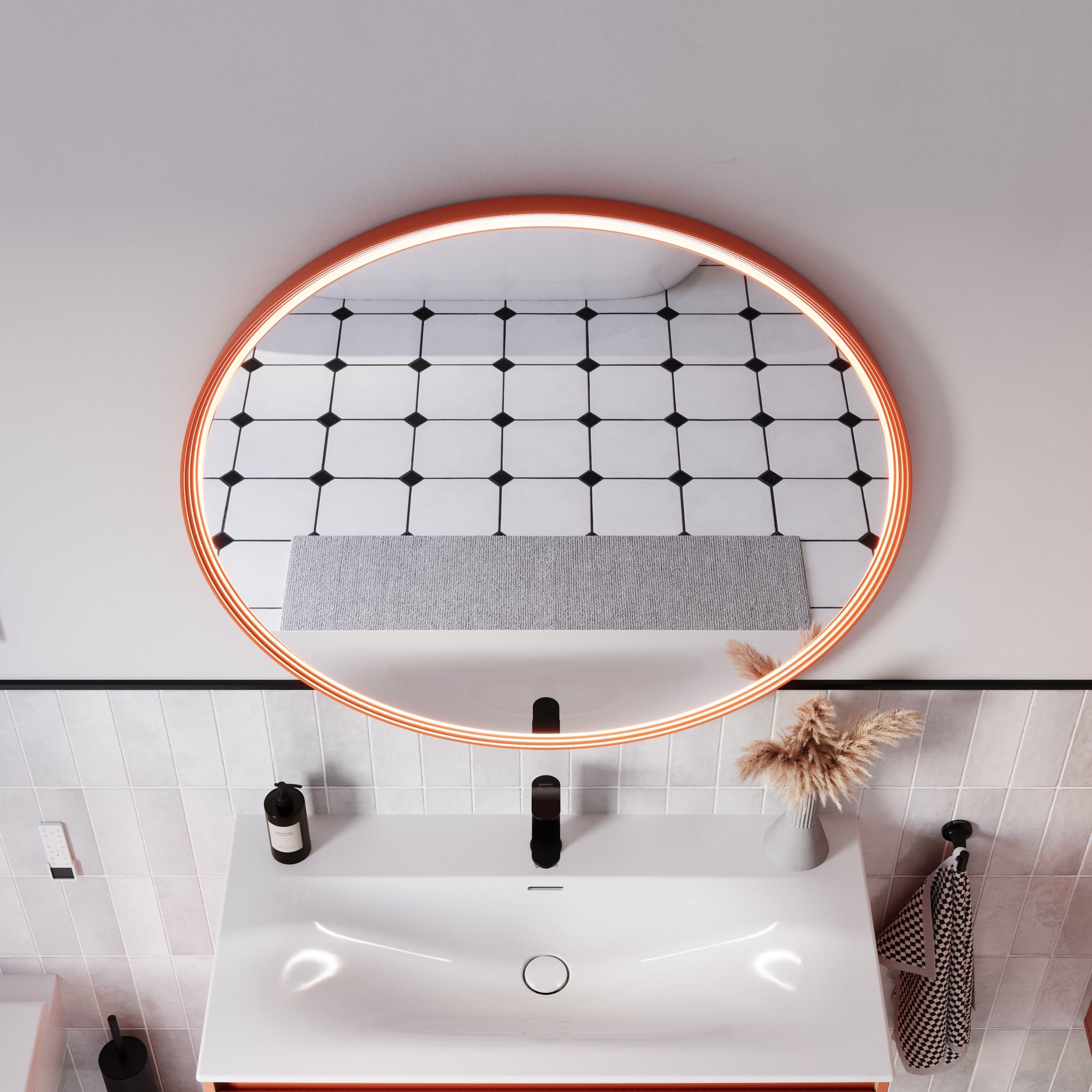 Miroir salle de bain LED BELDIVO rond - 100 cm