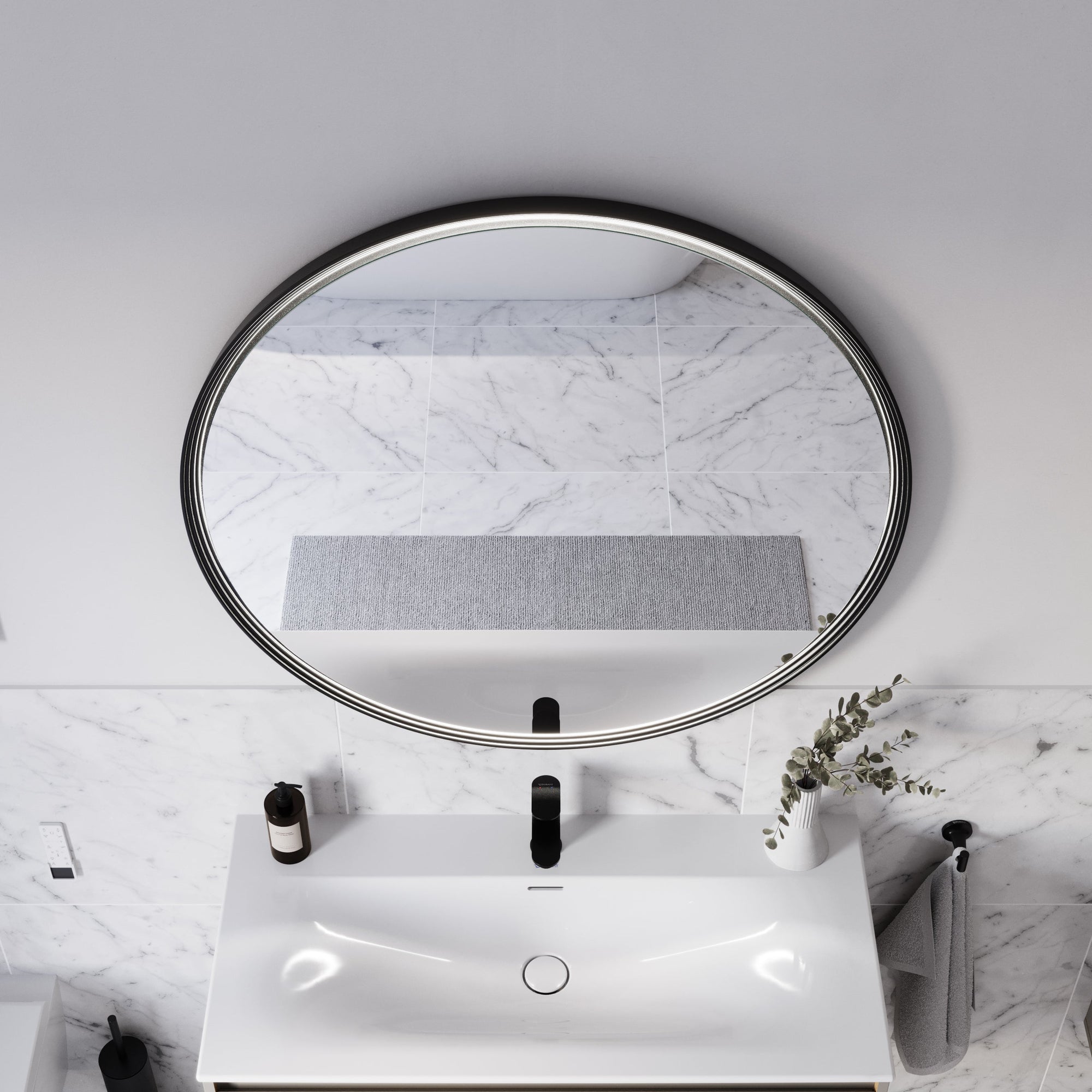 Miroir salle de bain LED BELDIVO rond - 100 cm