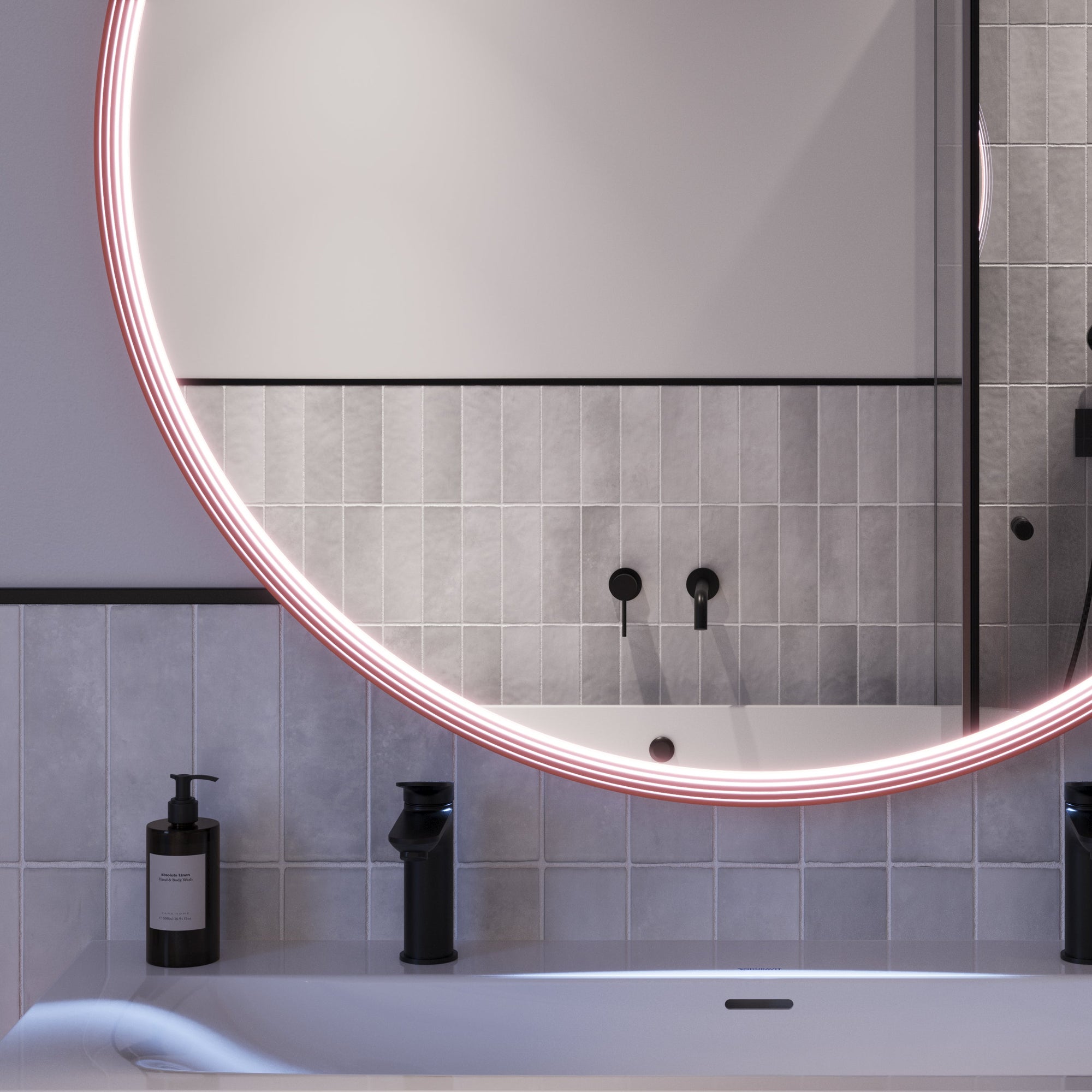 Miroir salle de bain LED BELDIVO rond - 120 cm