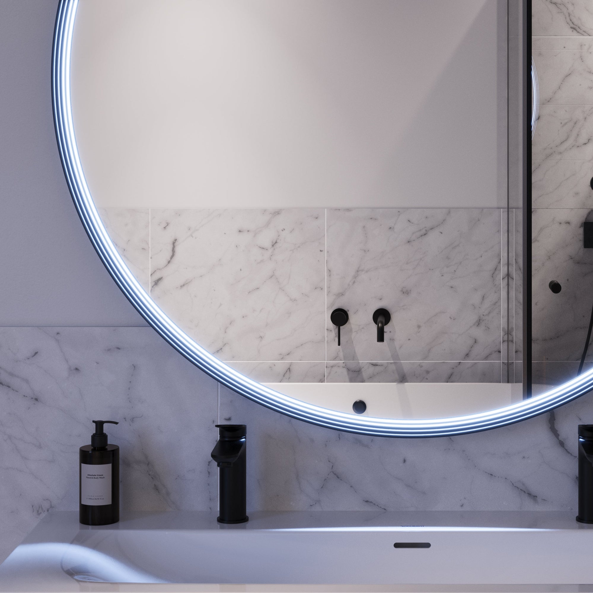 Miroir salle de bain LED BELDIVO rond - 120 cm
