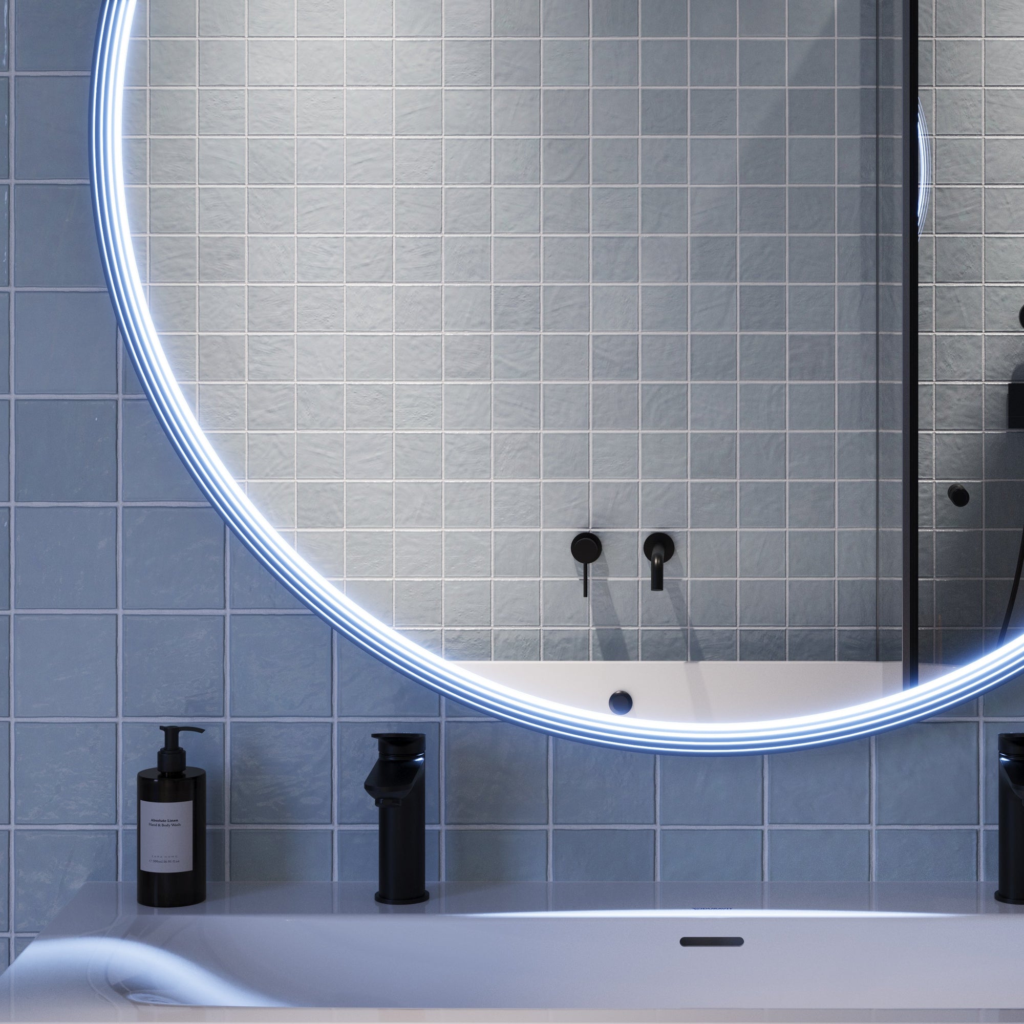 Miroir salle de bain LED BELDIVO rond - 120 cm