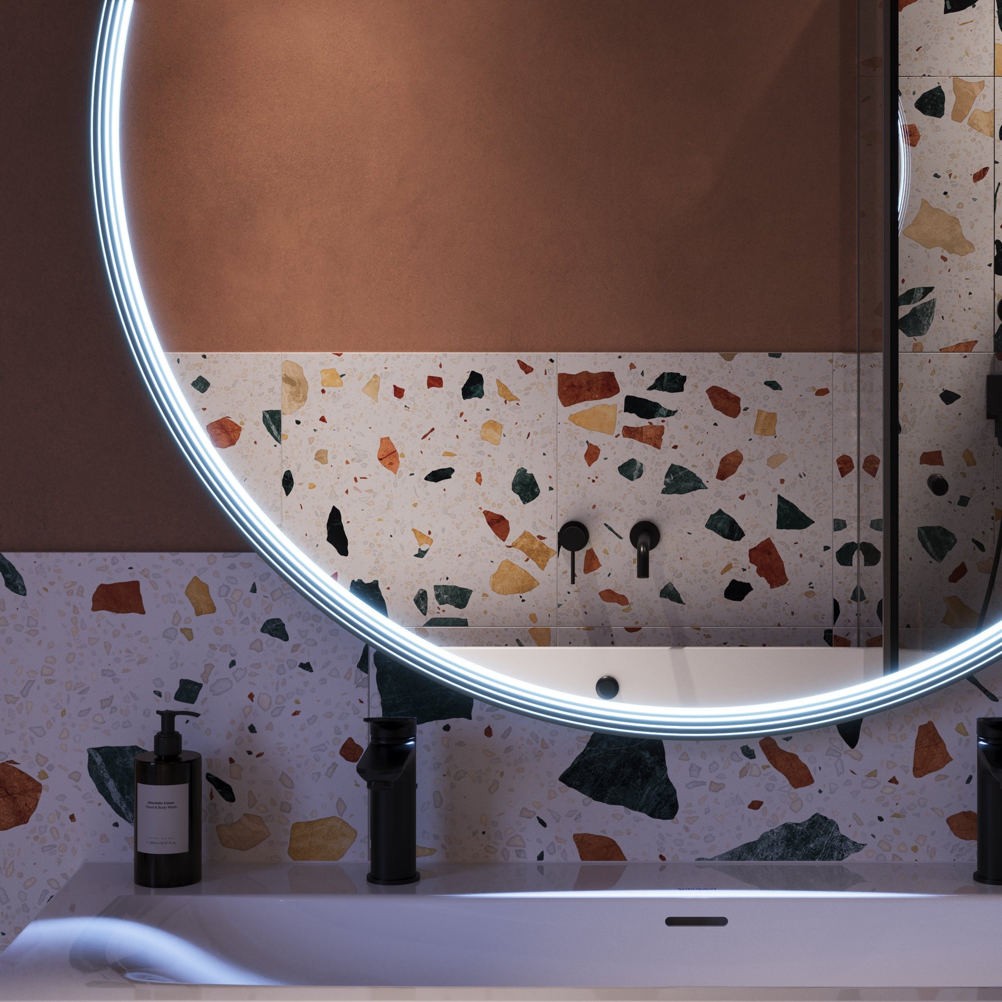 Miroir salle de bain LED BELDIVO rond - 120 cm