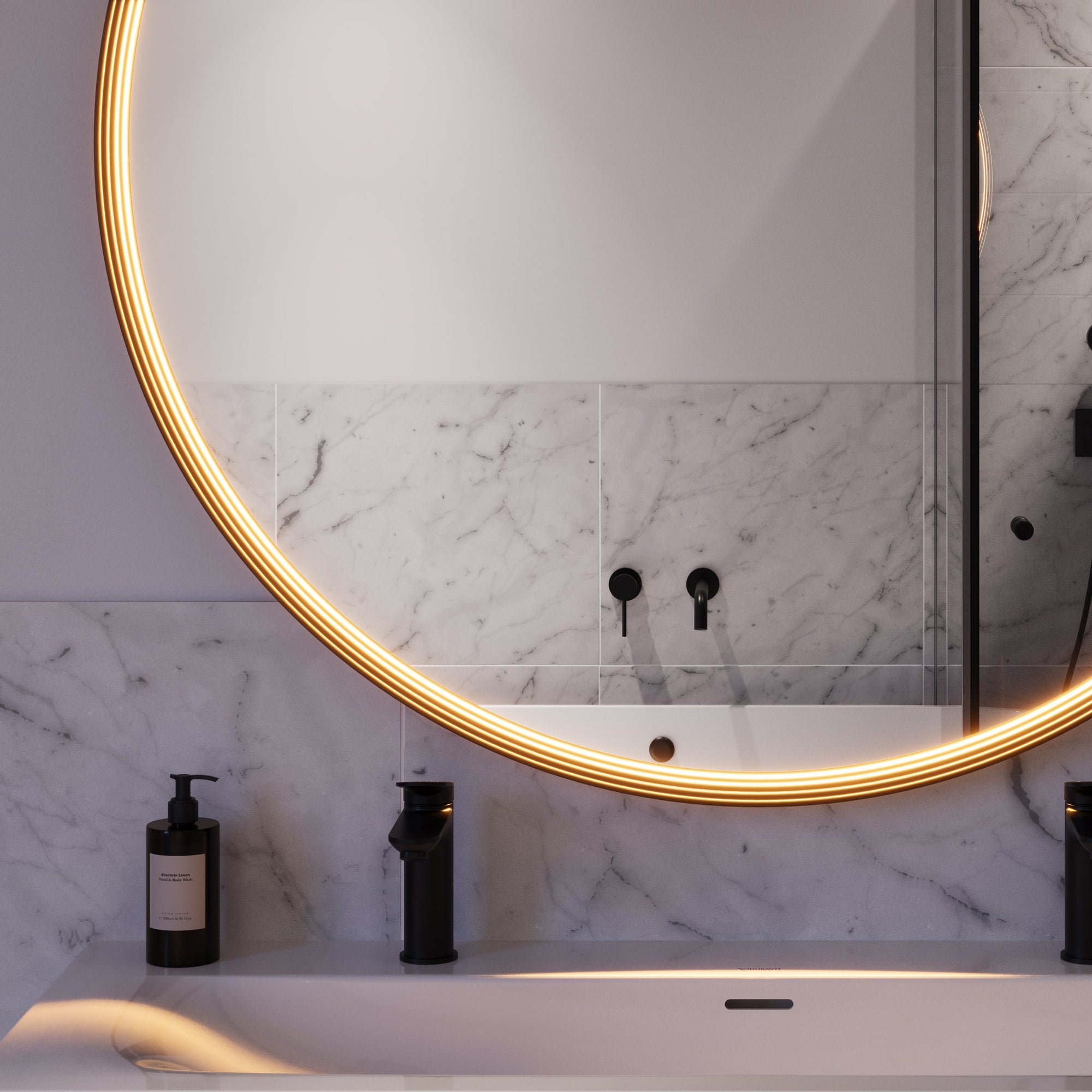 Miroir salle de bain LED BELDIVO rond - 120 cm