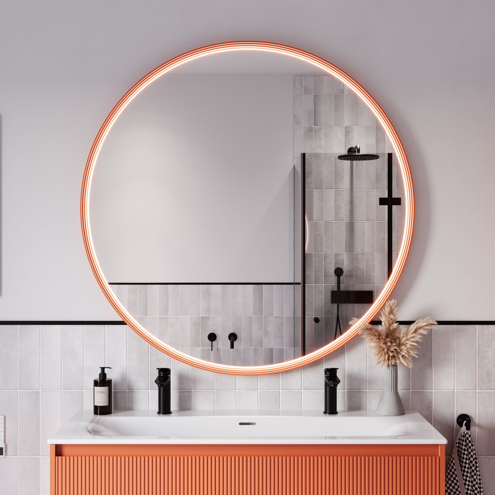 Miroir salle de bain LED BELDIVO rond - 120 cm
