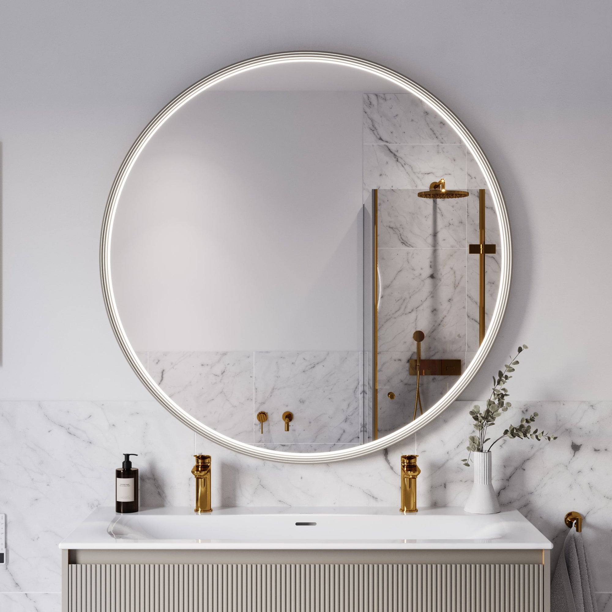 Miroir salle de bain LED BELDIVO rond - 120 cm