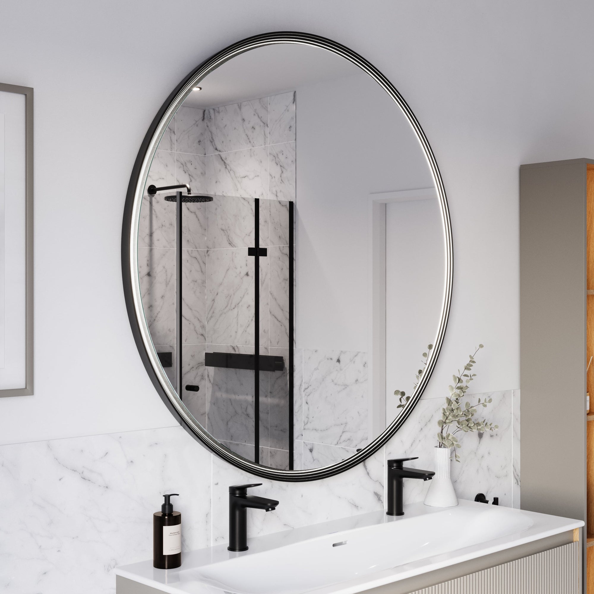 Miroir salle de bain LED BELDIVO rond - 120 cm