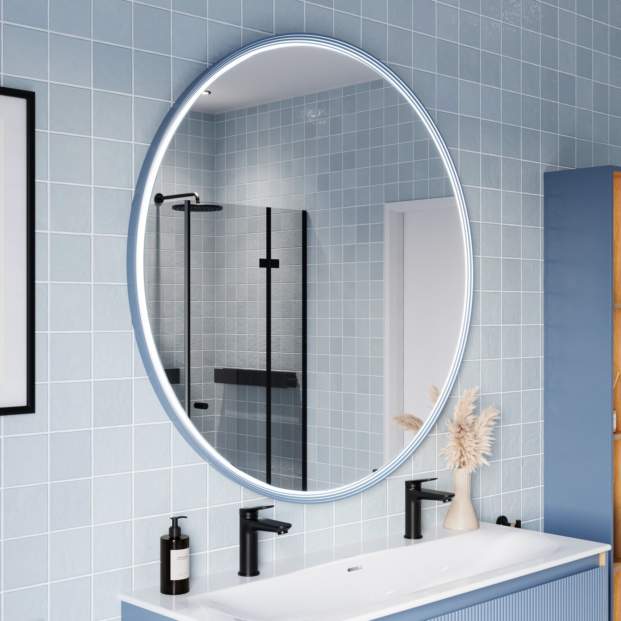 Miroir salle de bain LED BELDIVO rond - 120 cm