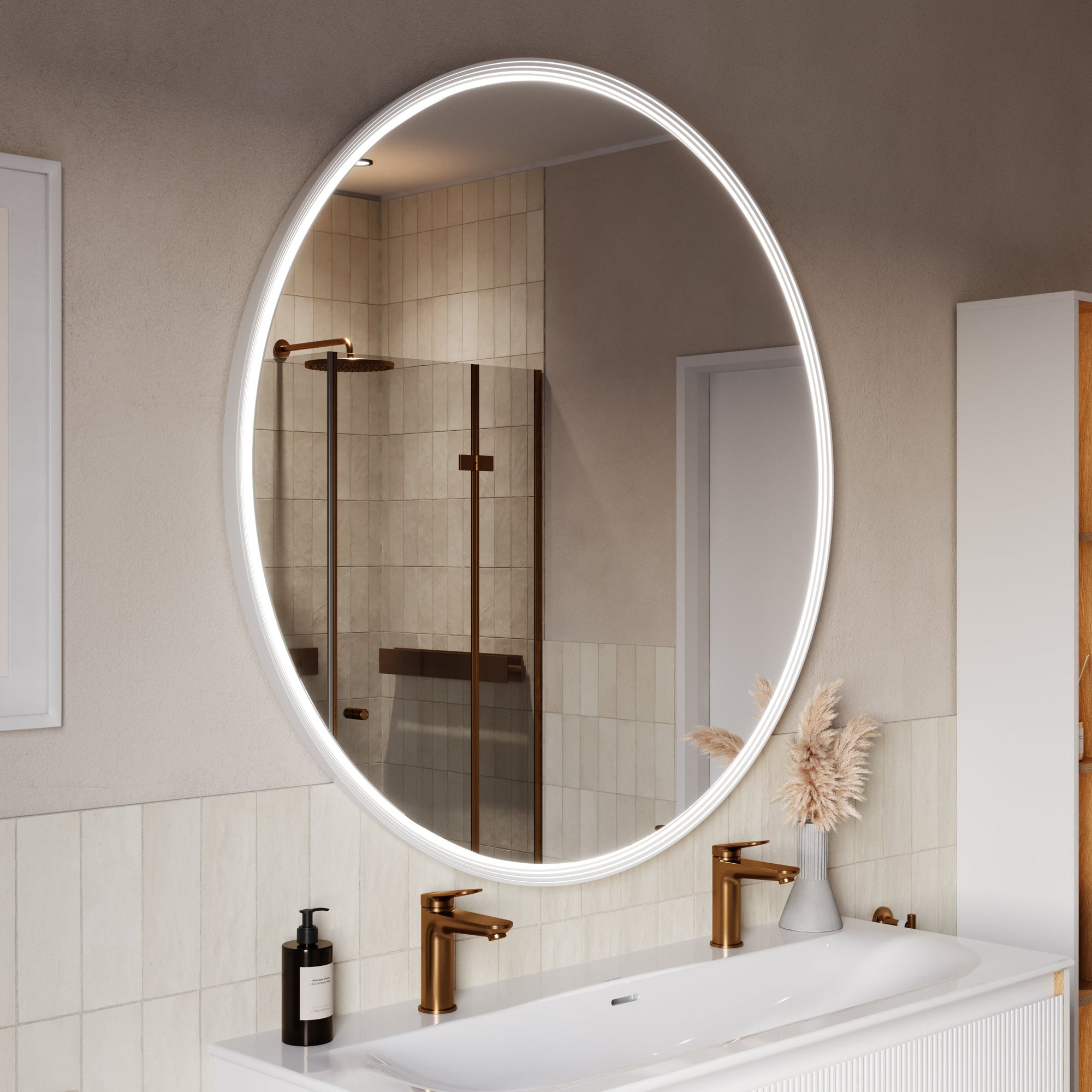 Miroir salle de bain LED BELDIVO rond - 120 cm