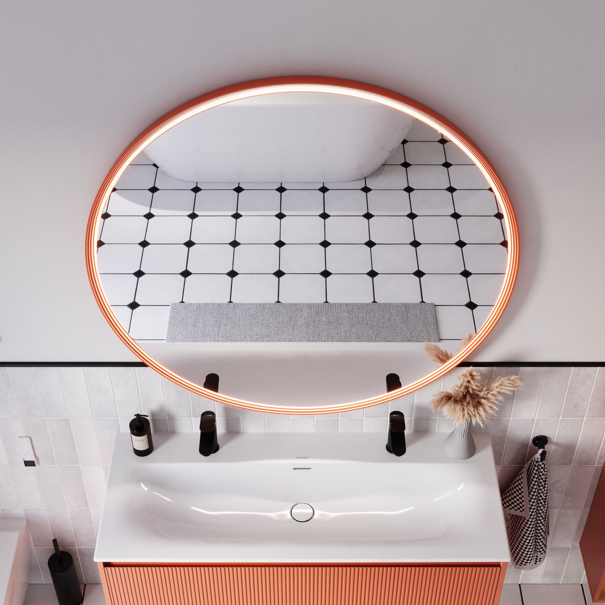 Miroir salle de bain LED BELDIVO rond - 120 cm