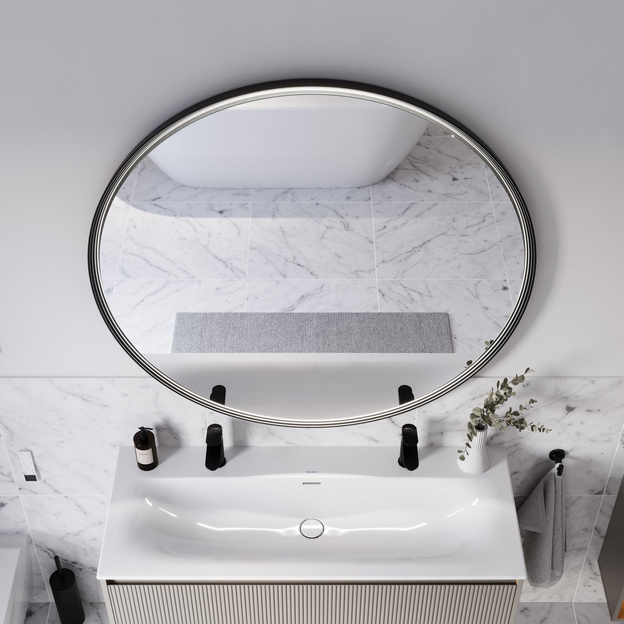 Miroir salle de bain LED BELDIVO rond - 120 cm
