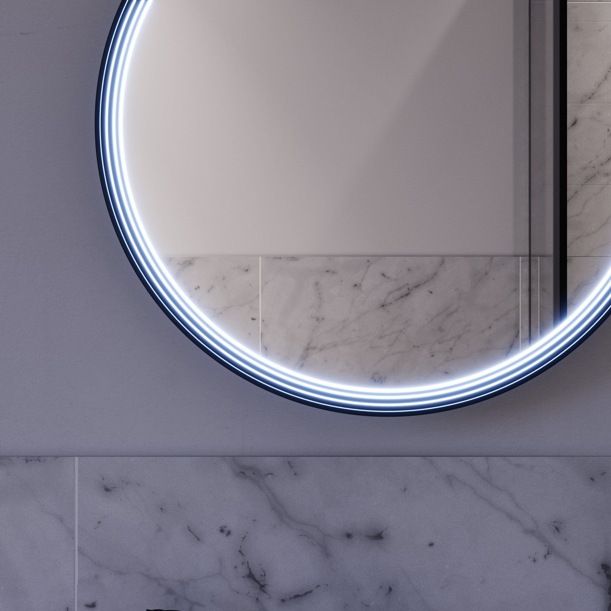 Miroir salle de bain LED BELDIVO rond - 60 cm