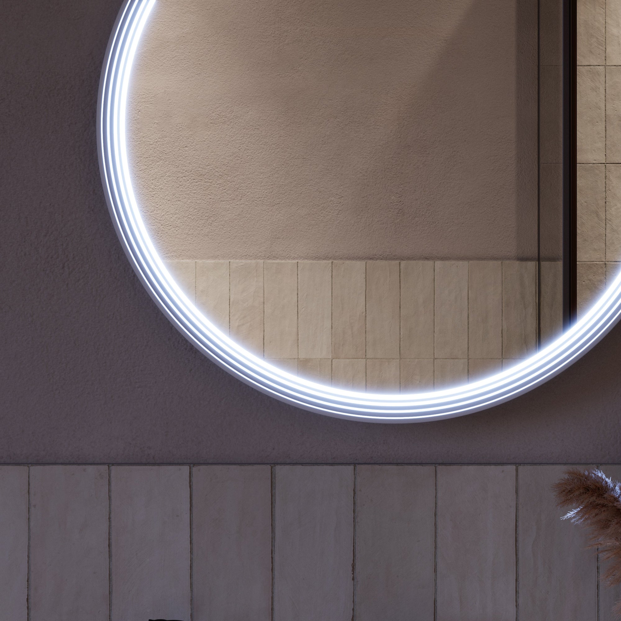 Miroir salle de bain LED BELDIVO rond - 60 cm