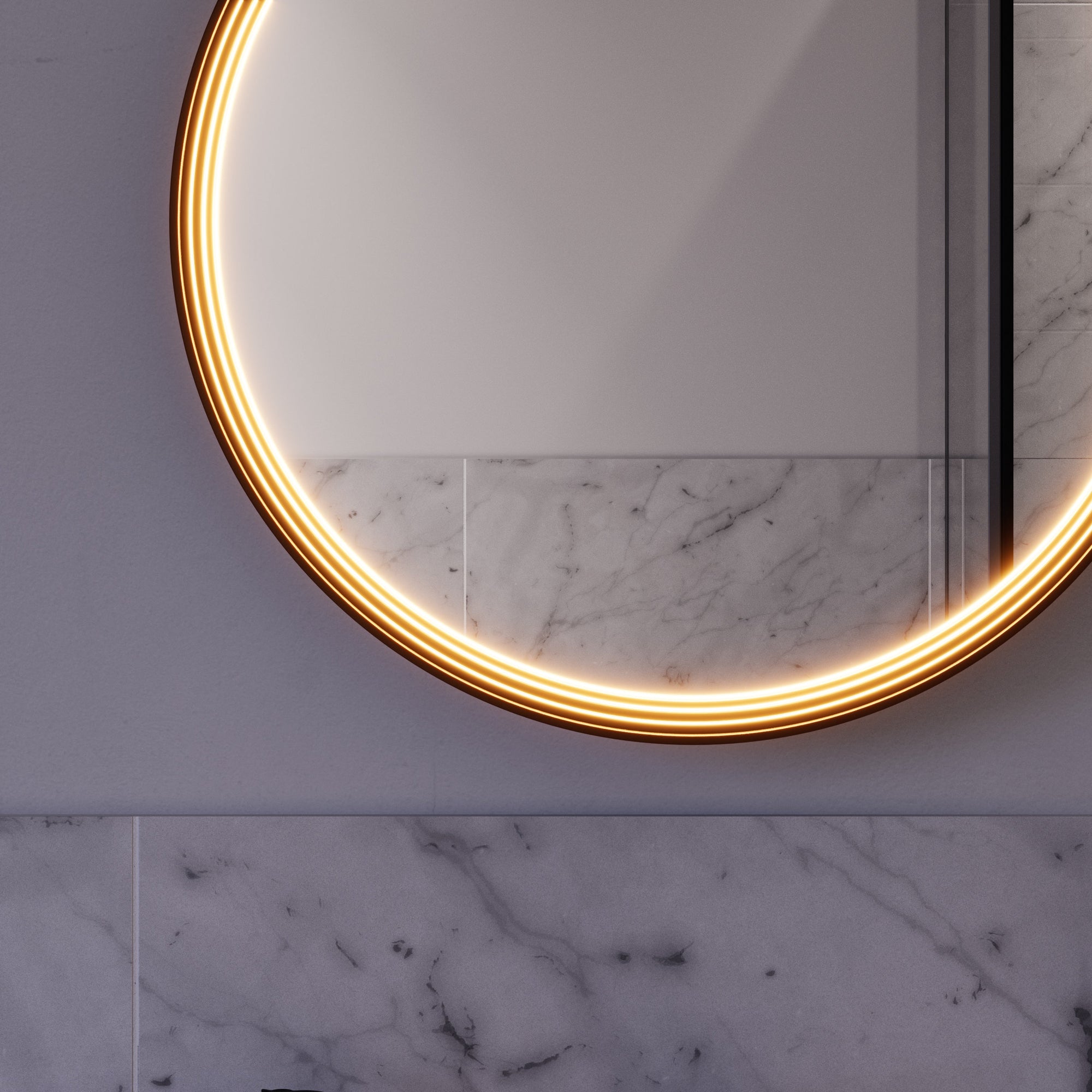 Miroir salle de bain LED BELDIVO rond - 60 cm
