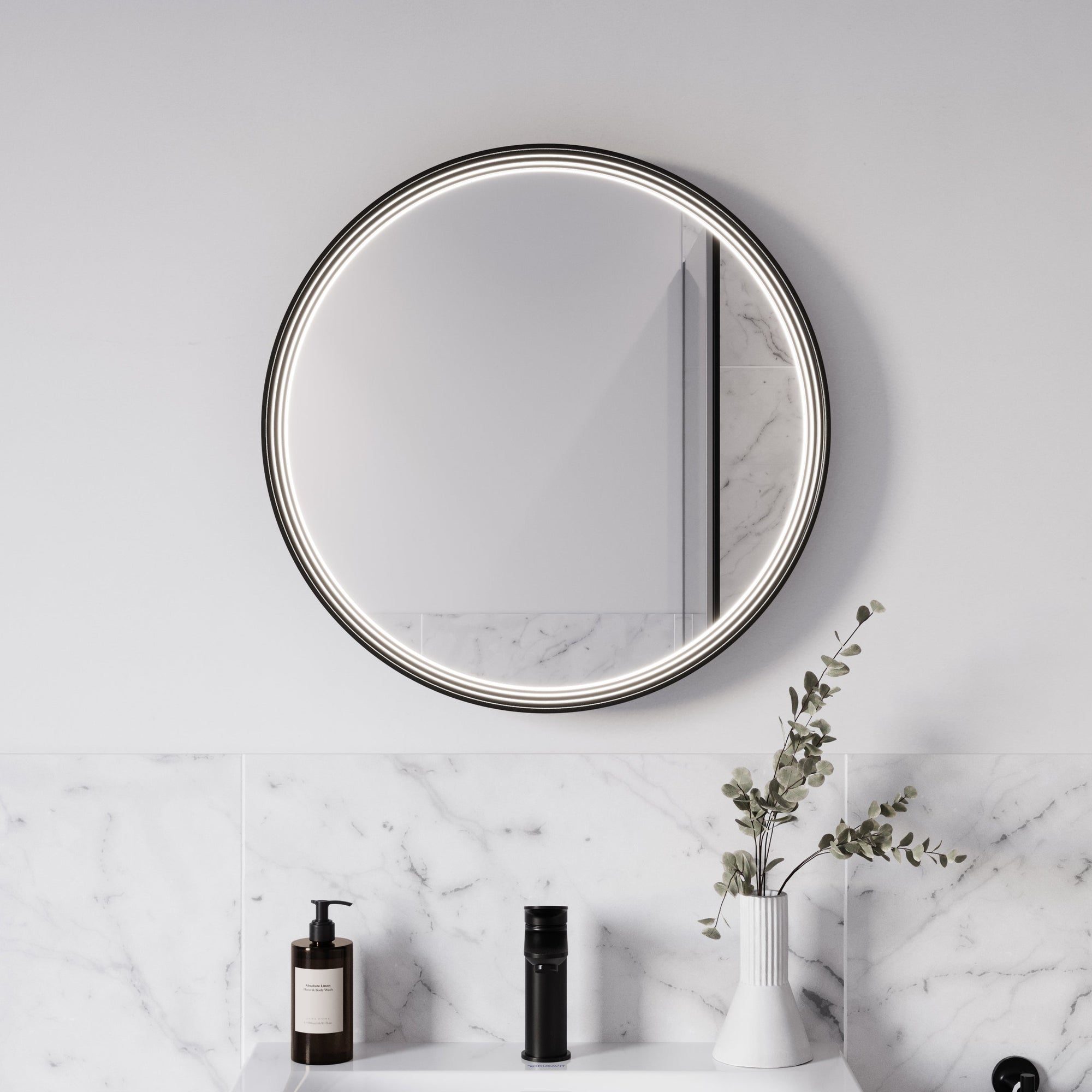 Miroir salle de bain LED BELDIVO rond - 60 cm