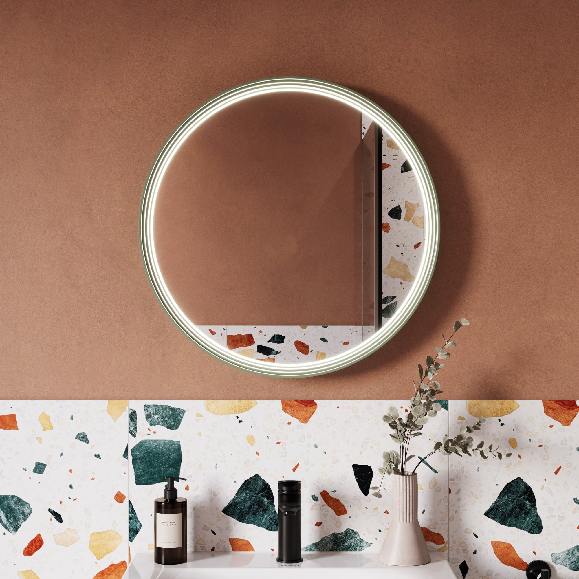 Miroir salle de bain LED BELDIVO rond - 60 cm