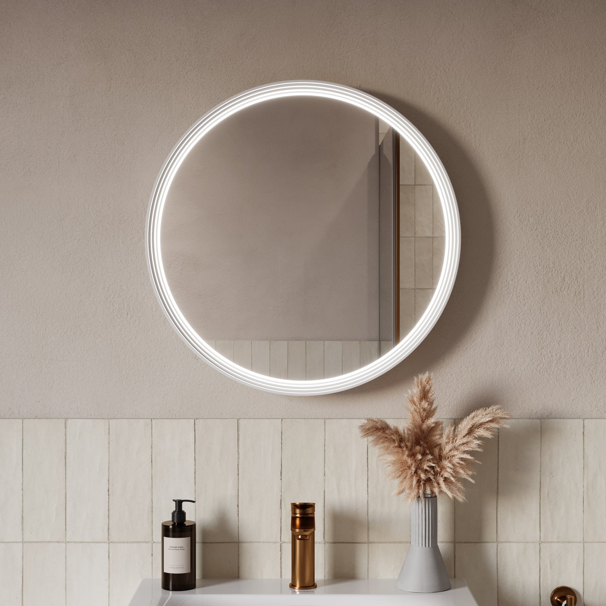 Miroir salle de bain LED BELDIVO rond - 60 cm