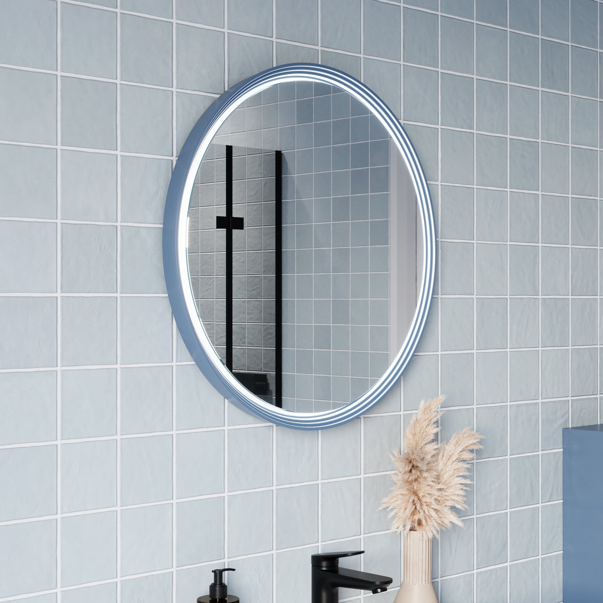 Miroir salle de bain LED BELDIVO rond - 60 cm