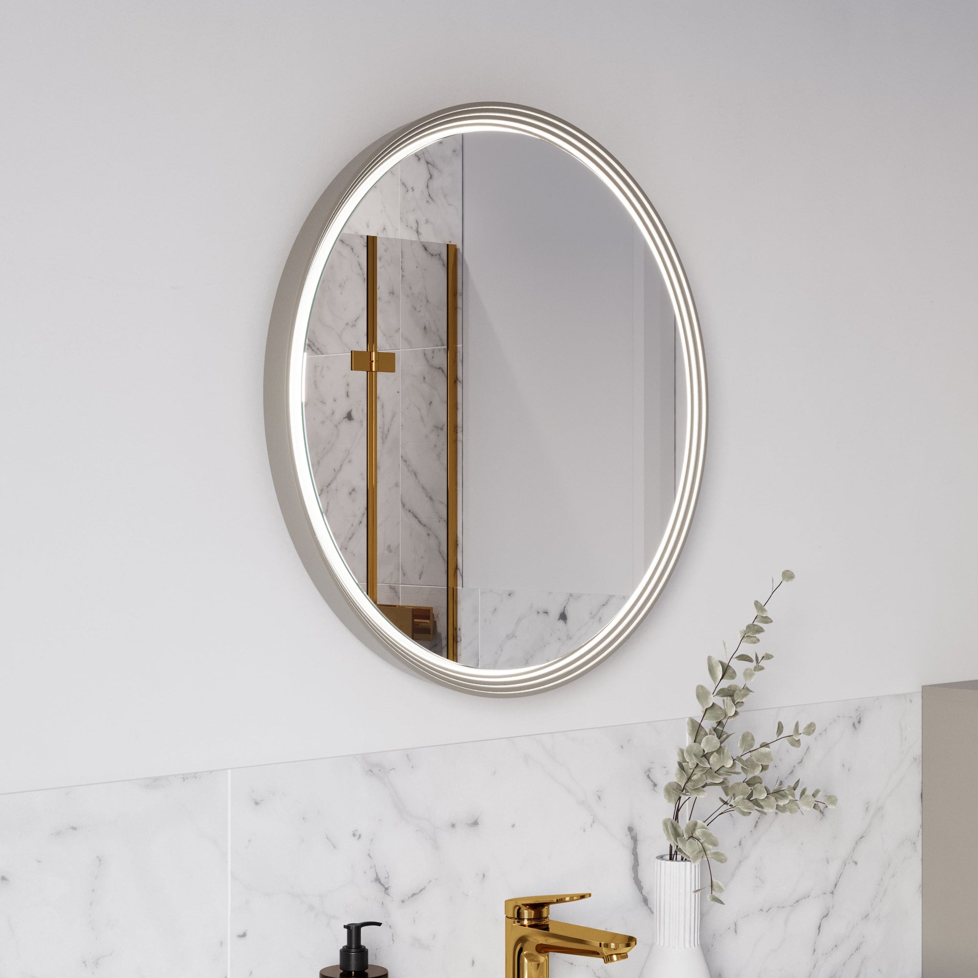 Miroir salle de bain LED BELDIVO rond - 60 cm