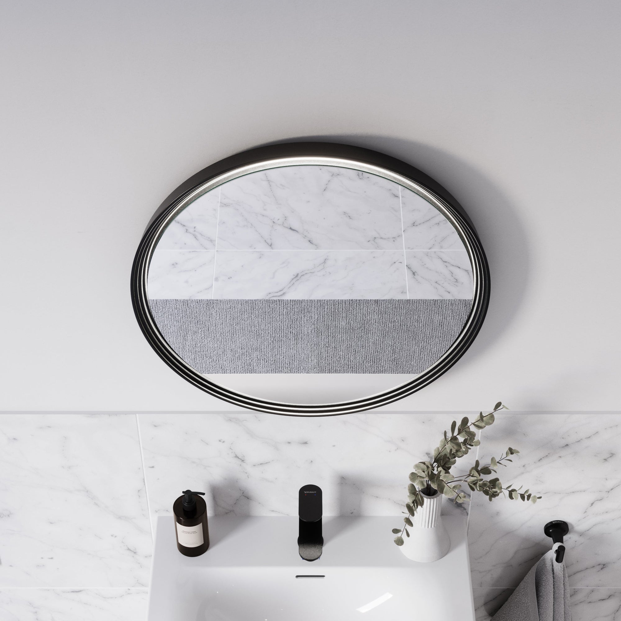 Miroir salle de bain LED BELDIVO rond - 60 cm