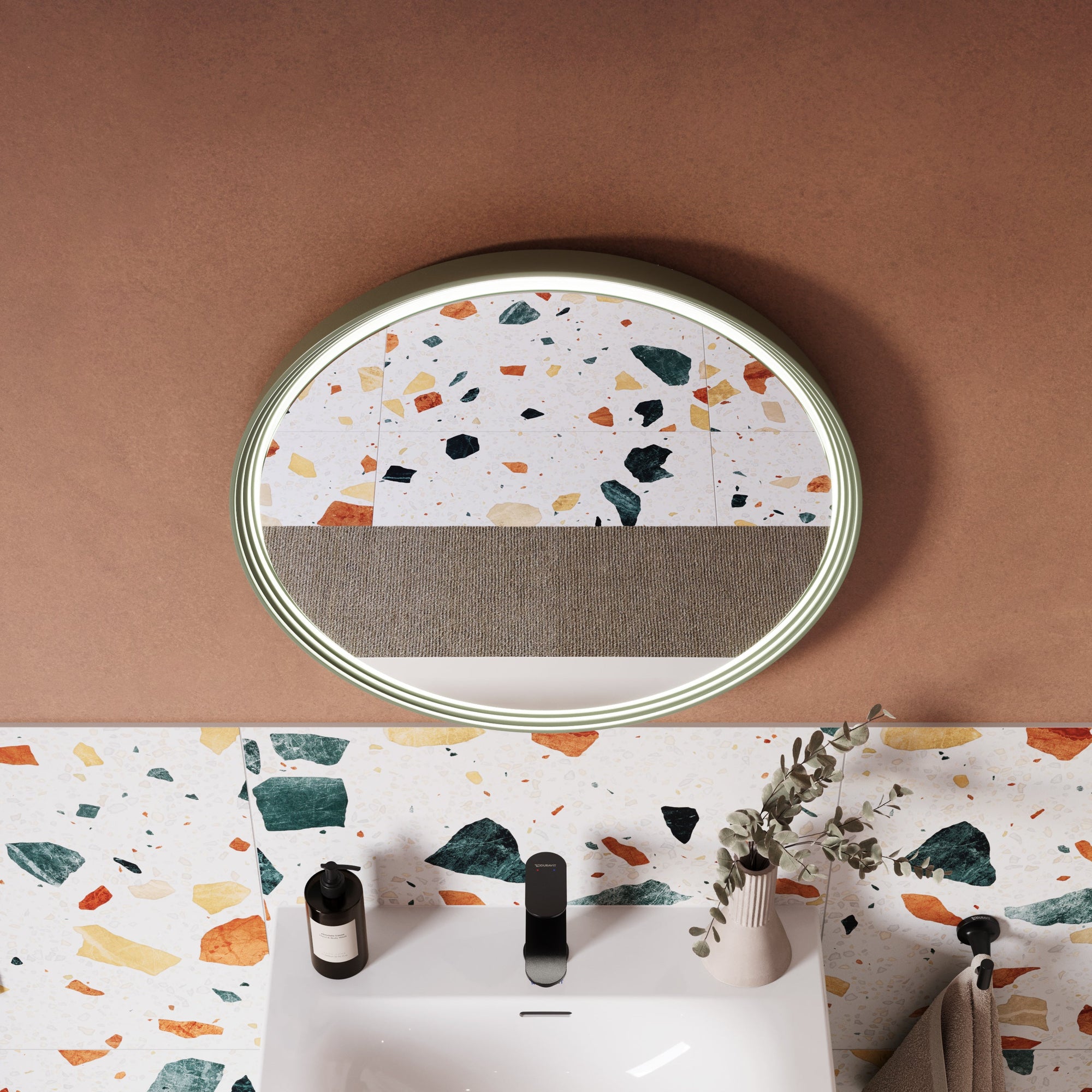 Miroir salle de bain LED BELDIVO rond - 60 cm