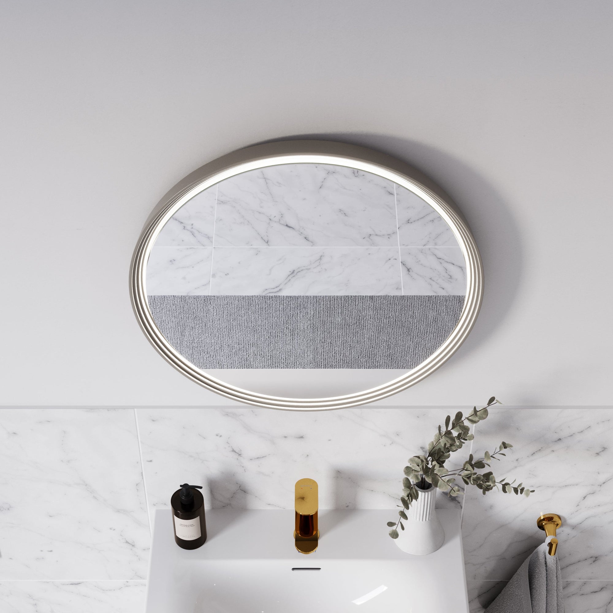 Miroir salle de bain LED BELDIVO rond - 60 cm