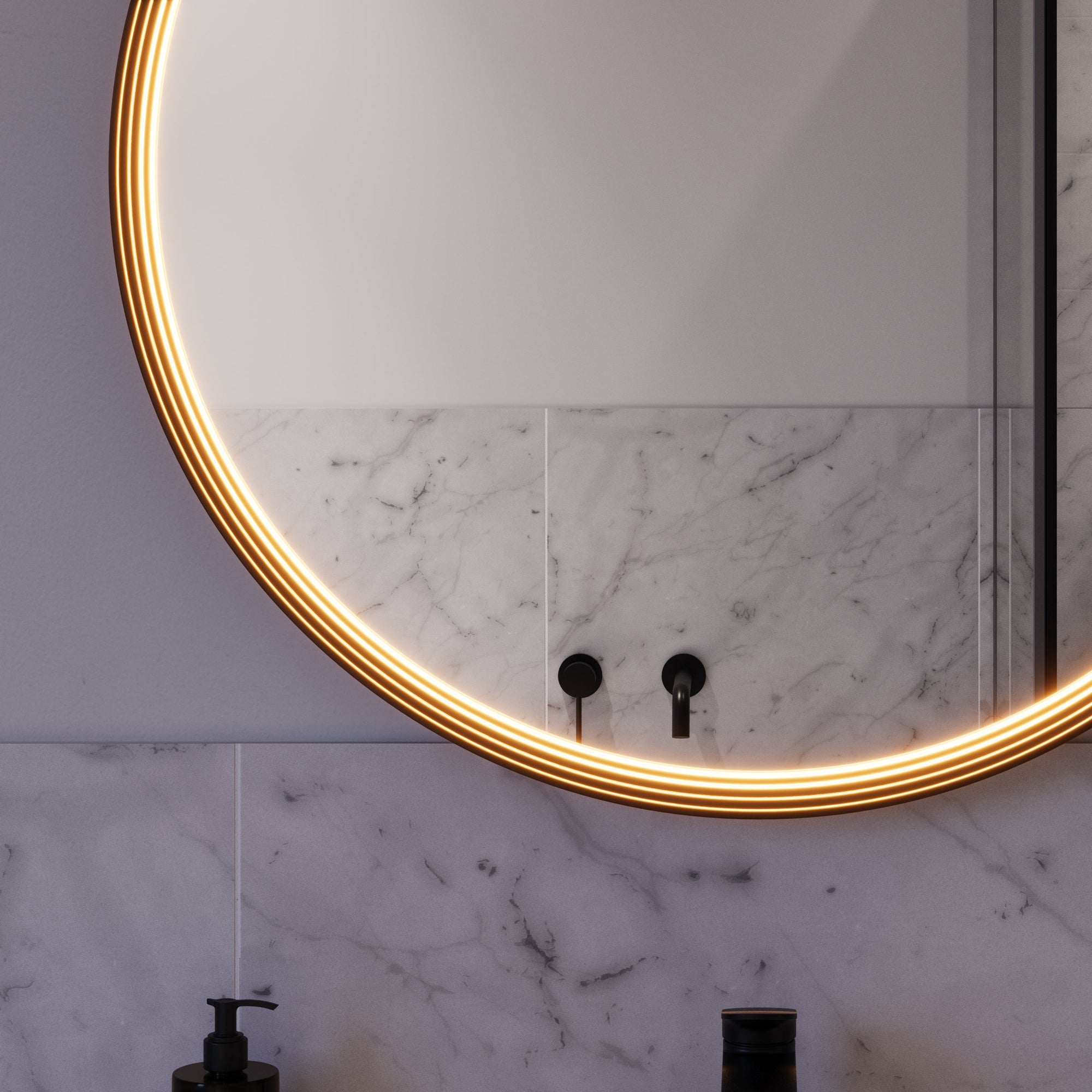 Miroir salle de bain LED BELDIVO rond - 80 cm