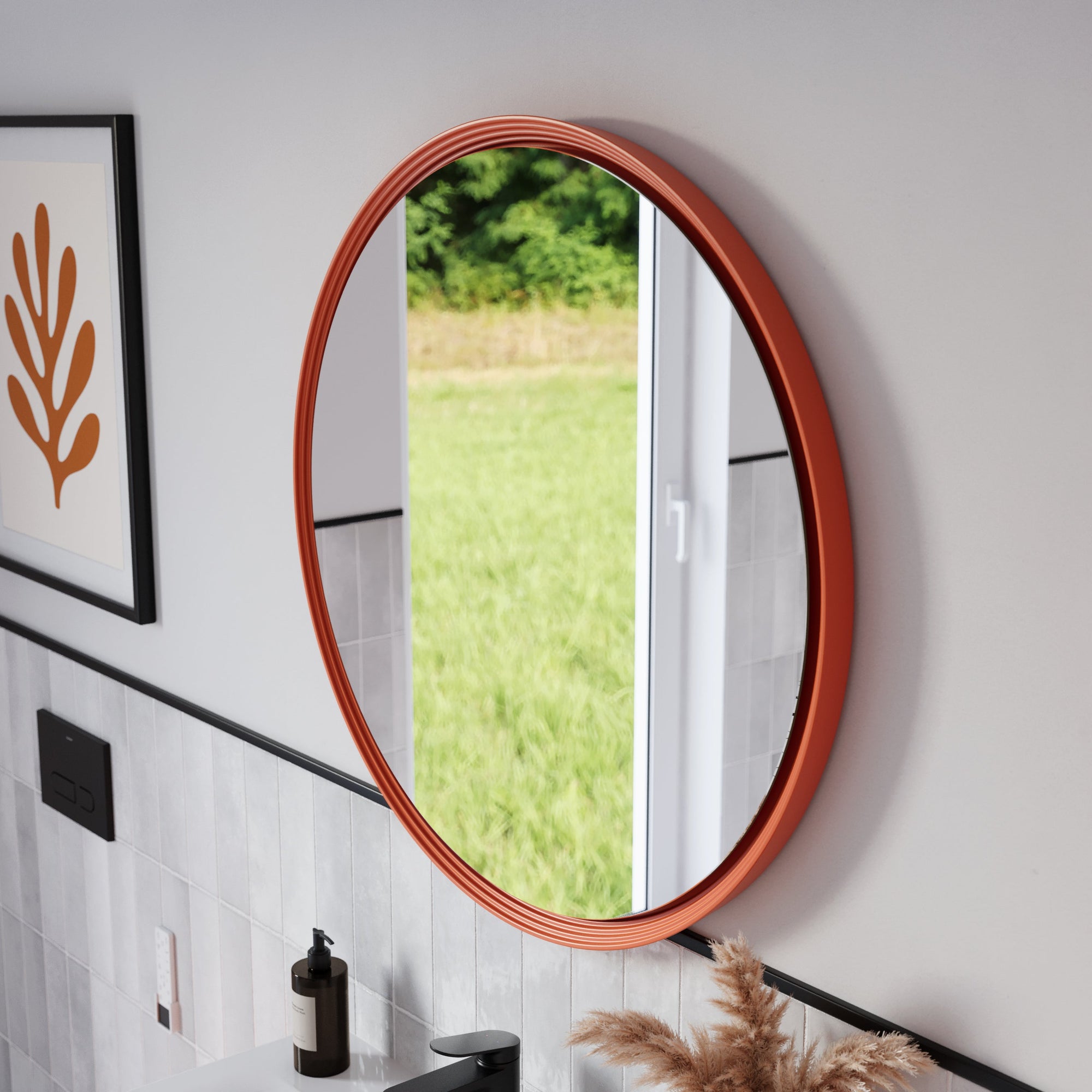 Miroir salle de bain LED BELDIVO rond - 80 cm