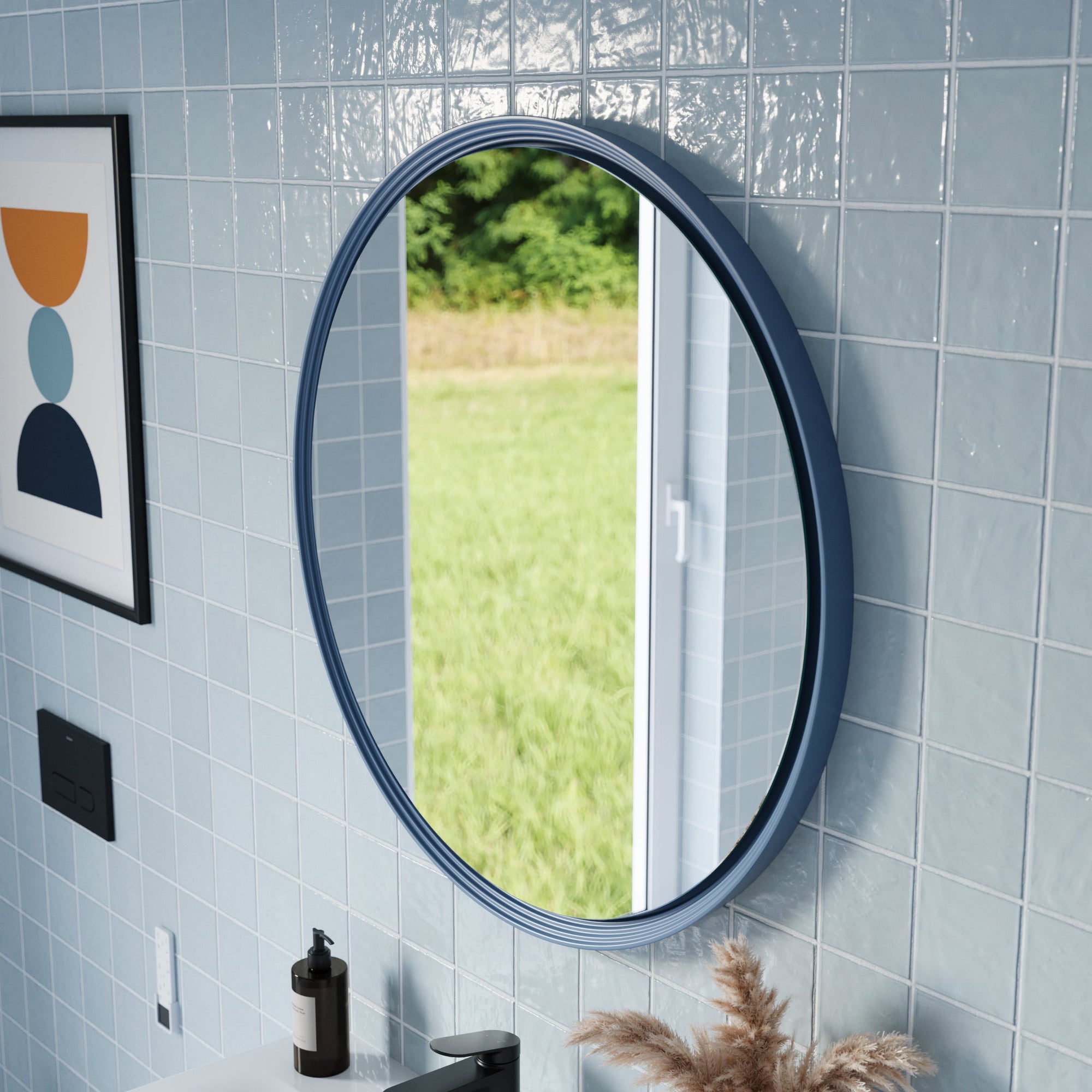 Miroir salle de bain LED BELDIVO rond - 80 cm