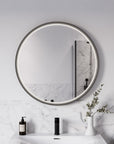 Miroir salle de bain LED BELDIVO rond - 80 cm