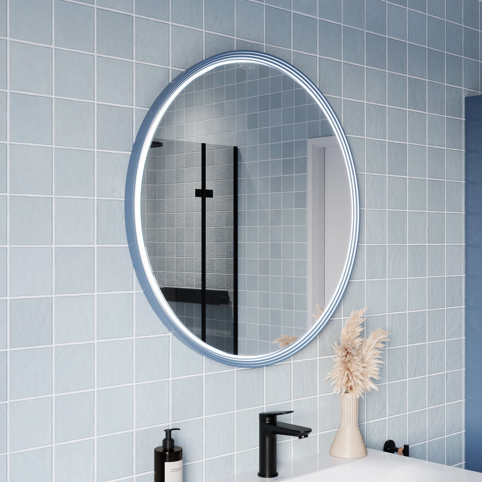 Miroir salle de bain LED BELDIVO rond - 80 cm