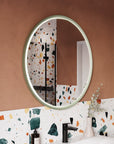 Miroir salle de bain LED BELDIVO rond - 80 cm