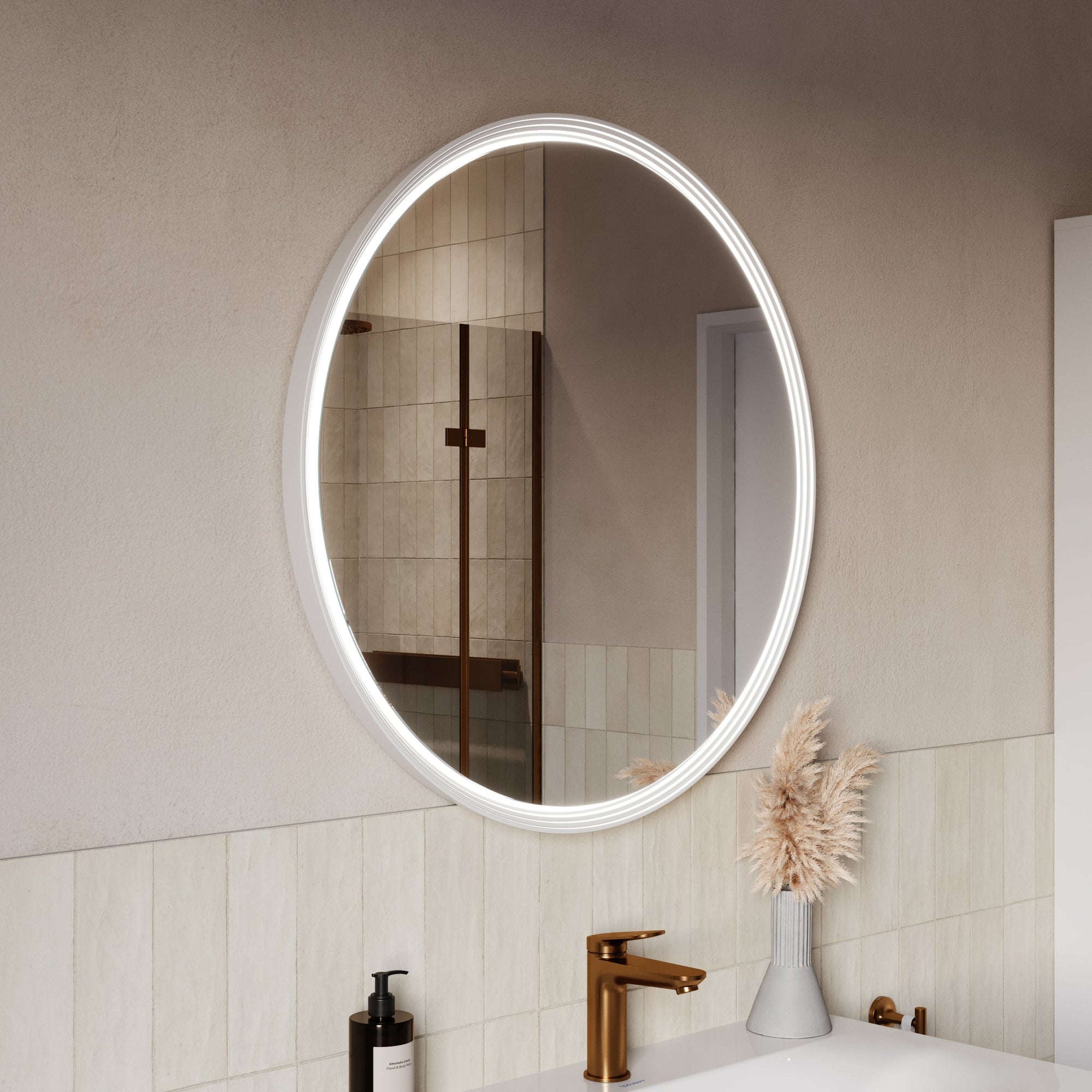 Miroir salle de bain LED BELDIVO rond - 80 cm