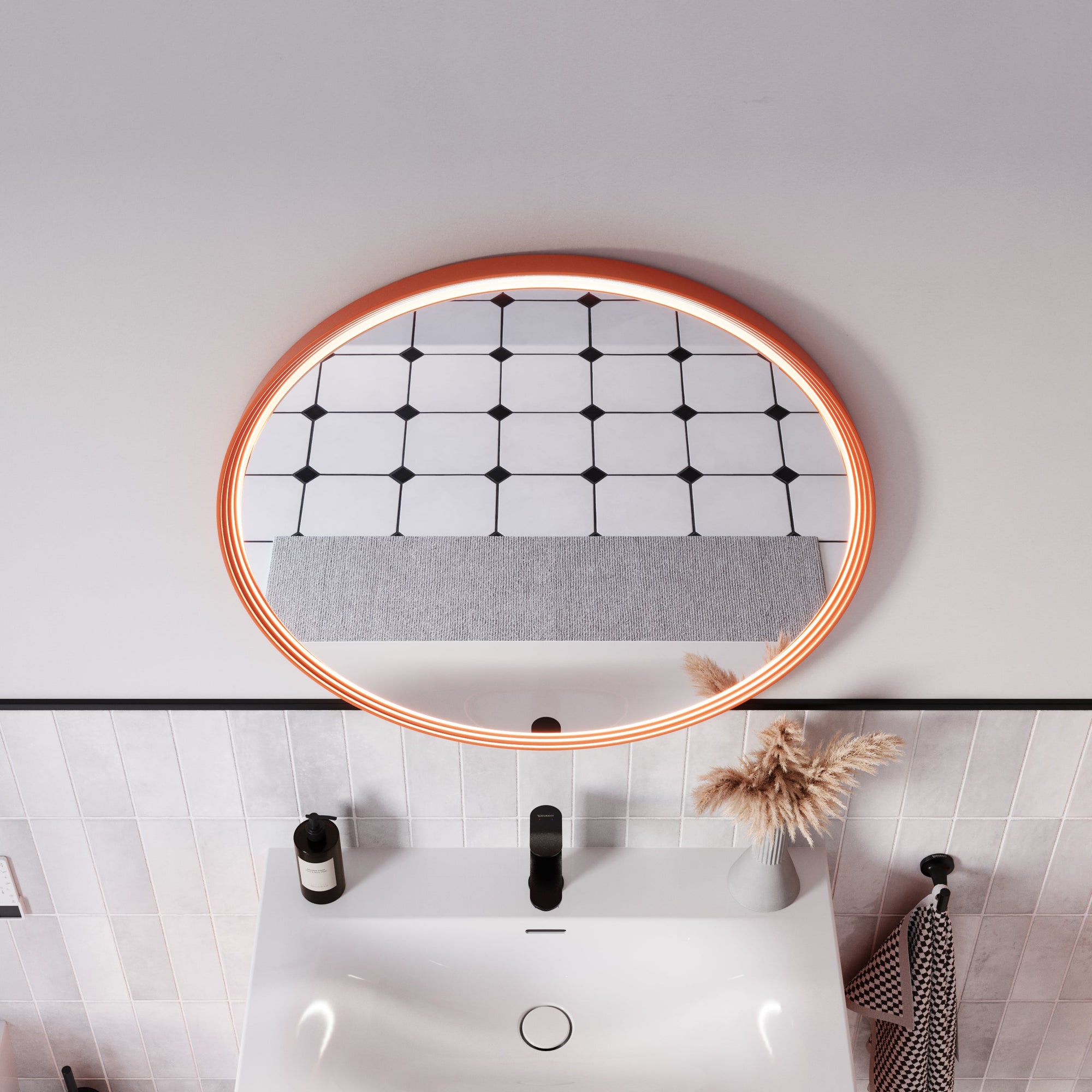 Miroir salle de bain LED BELDIVO rond - 80 cm