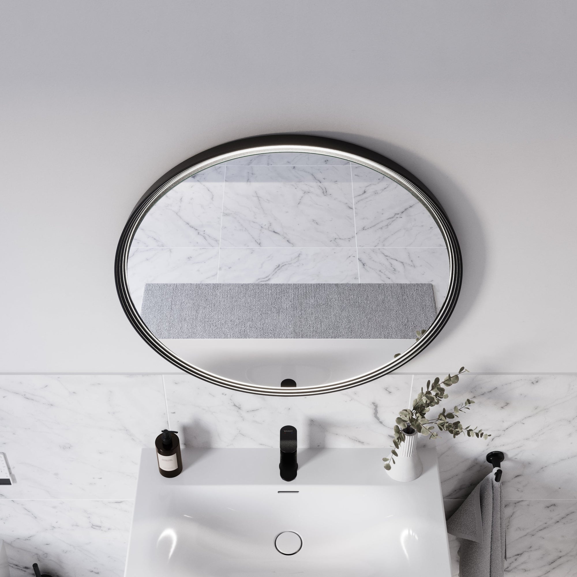 Miroir salle de bain LED BELDIVO rond - 80 cm