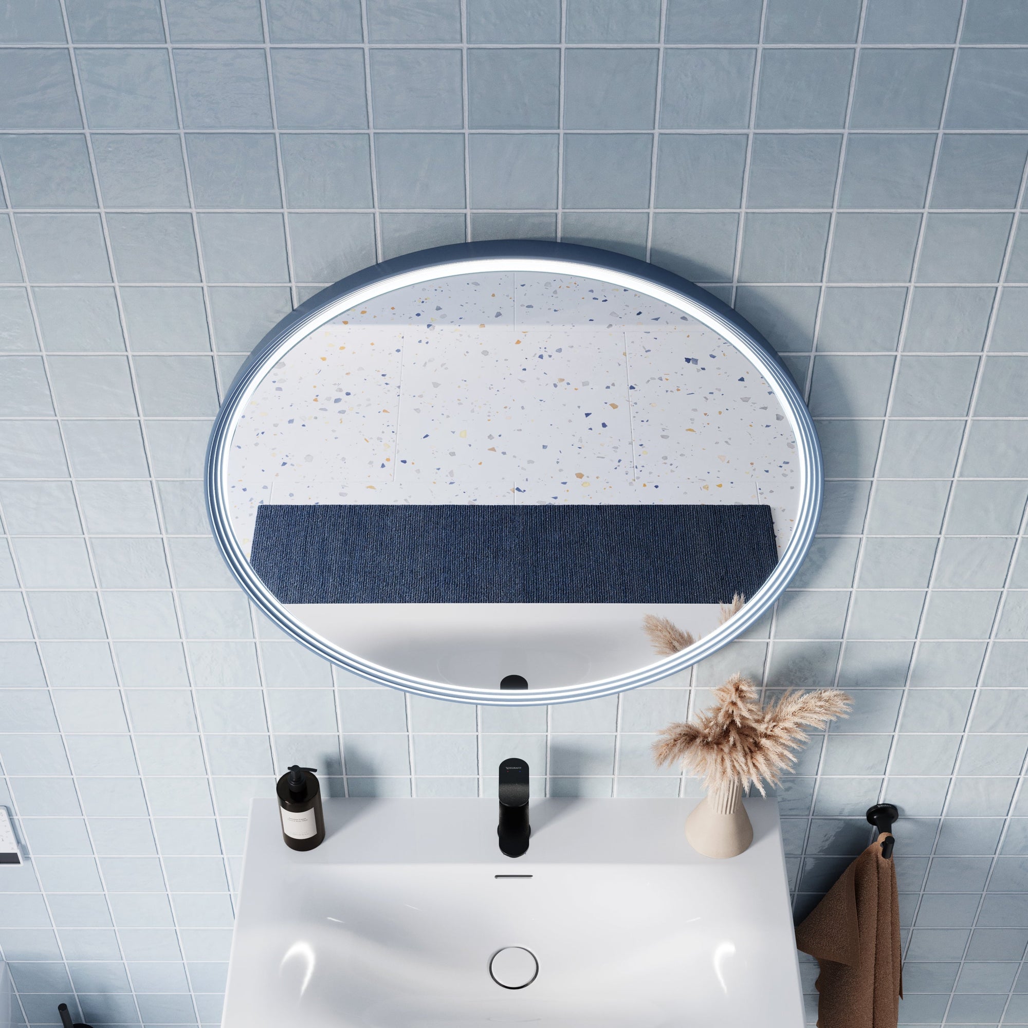 Miroir salle de bain LED BELDIVO rond - 80 cm