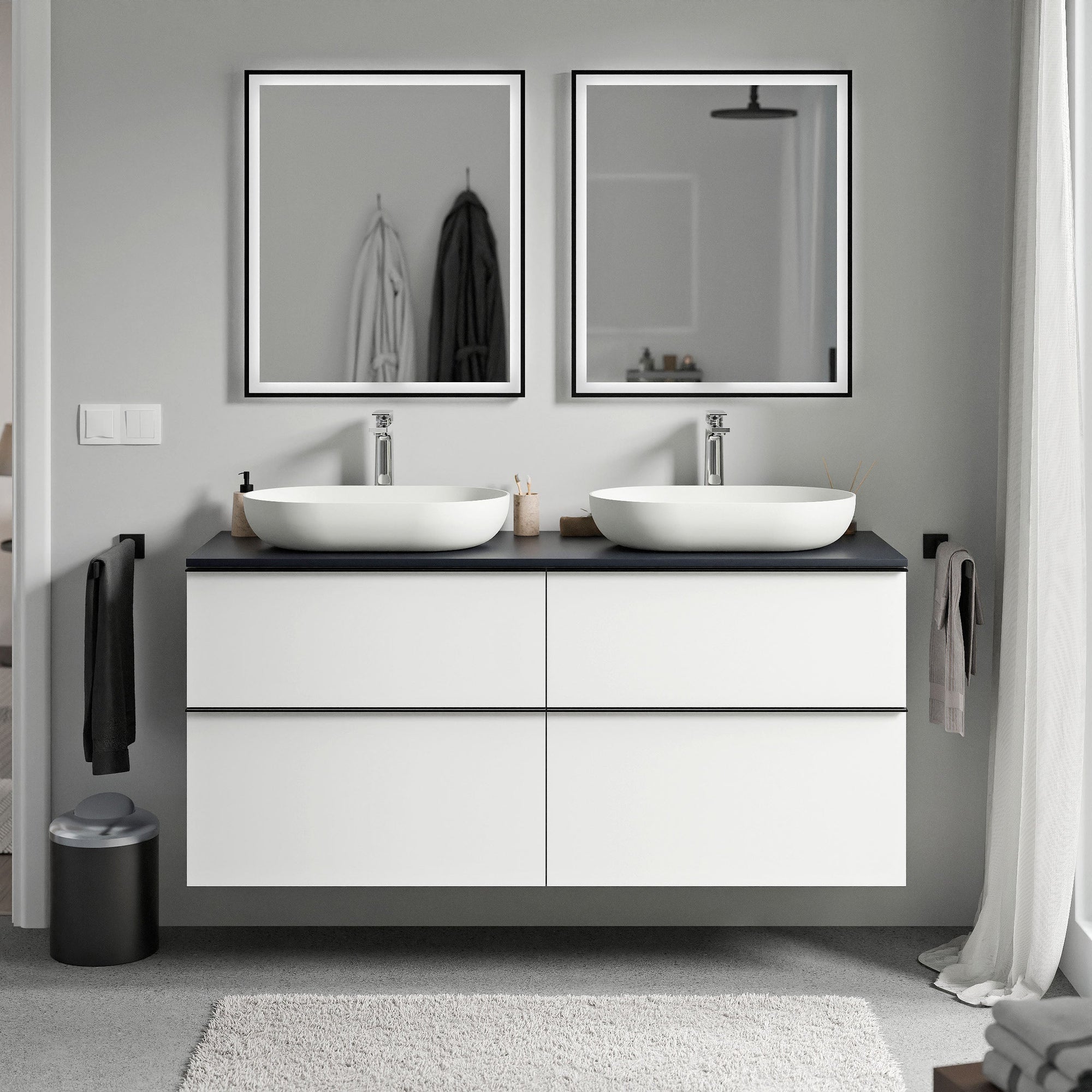 Meuble salle de bains LAVOA 140 cm