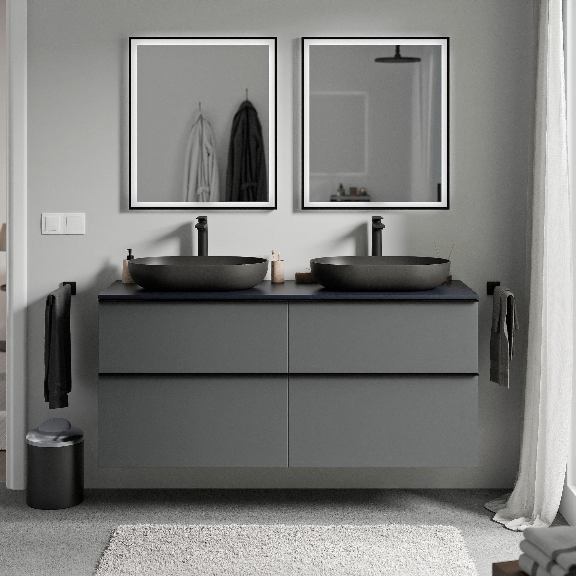 Meuble salle de bains LAVOA 140 cm