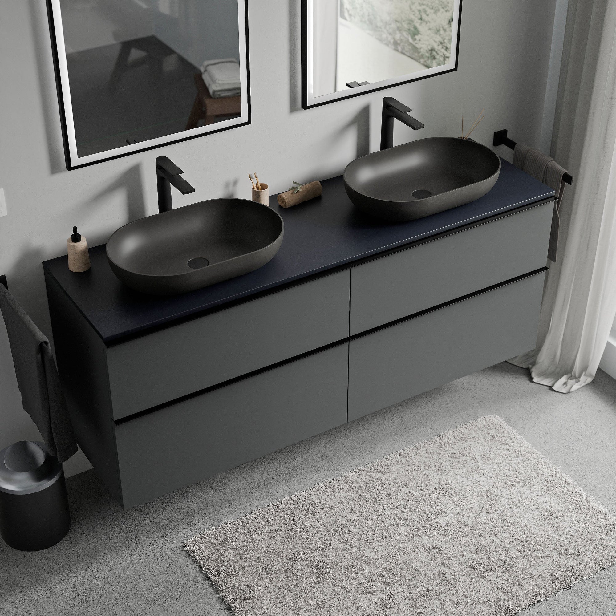 Meuble salle de bains LAVOA 160 cm