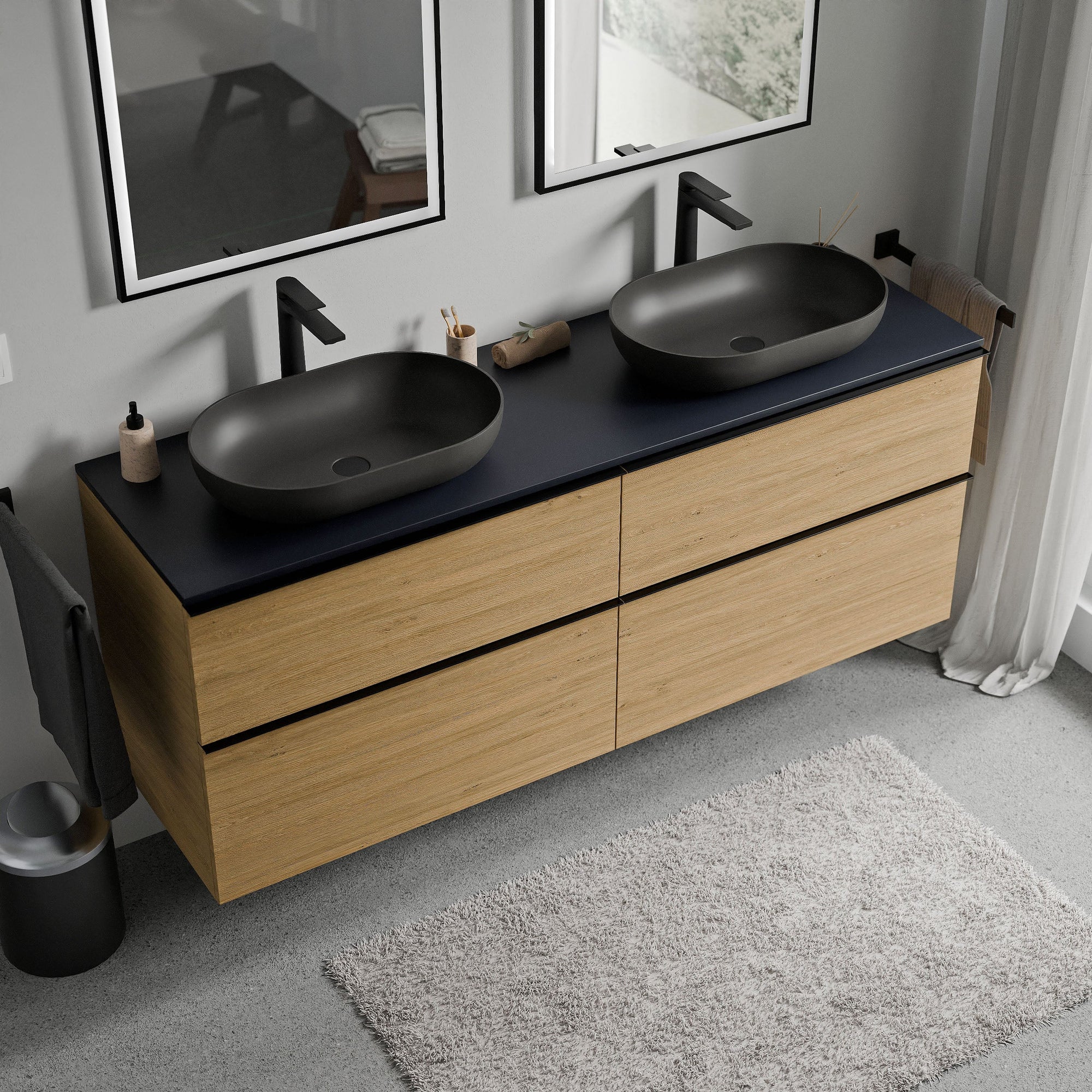 Meuble salle de bains LAVOA 160 cm