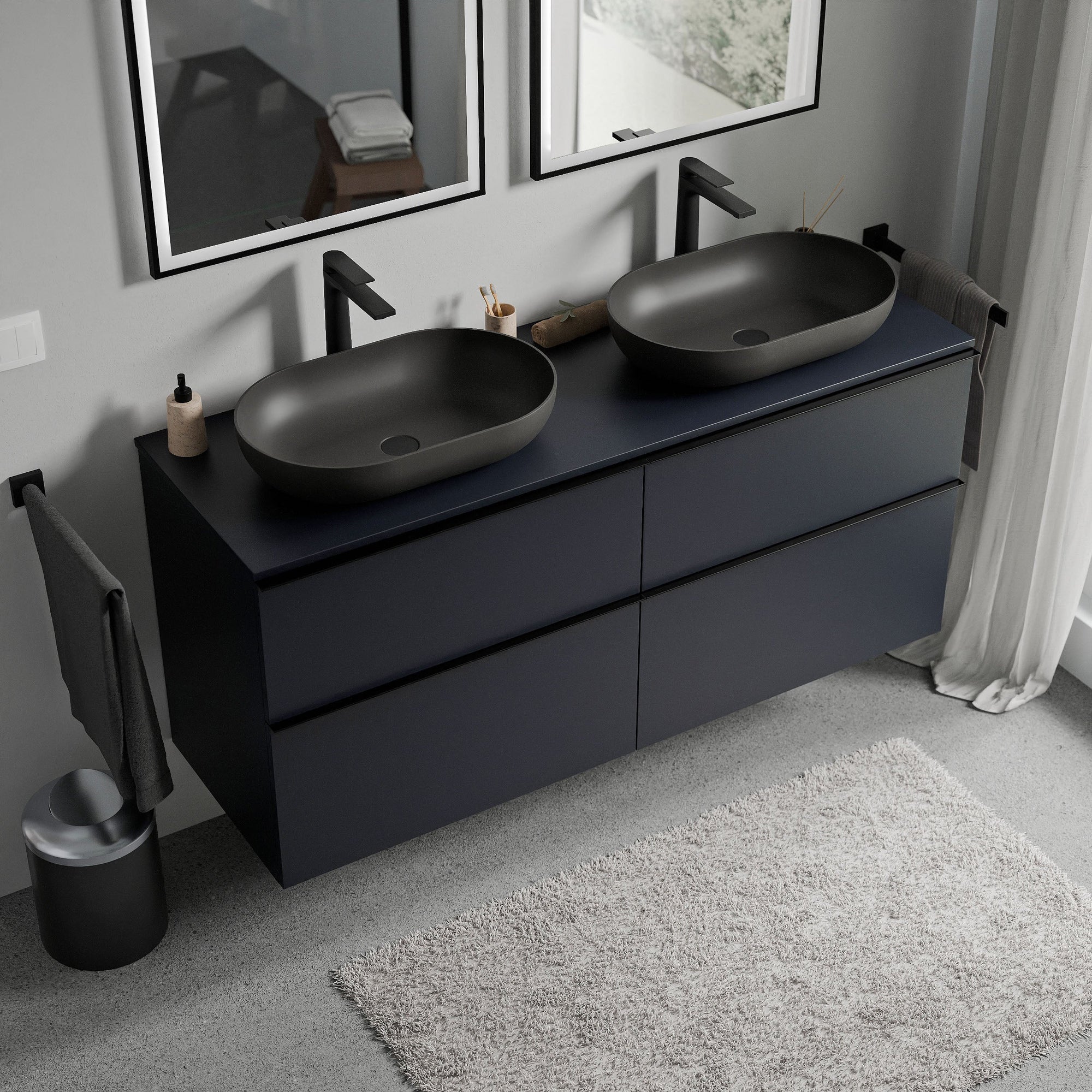 Meuble salle de bains LAVOA 140 cm