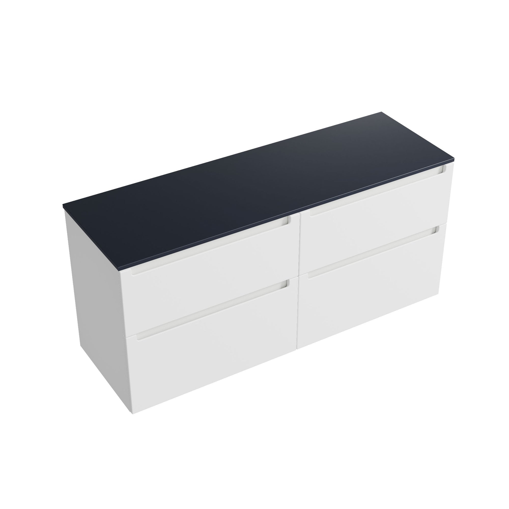 Meuble salle de bain VIREO 140 cm pour vasque à poser - couleurs au choix