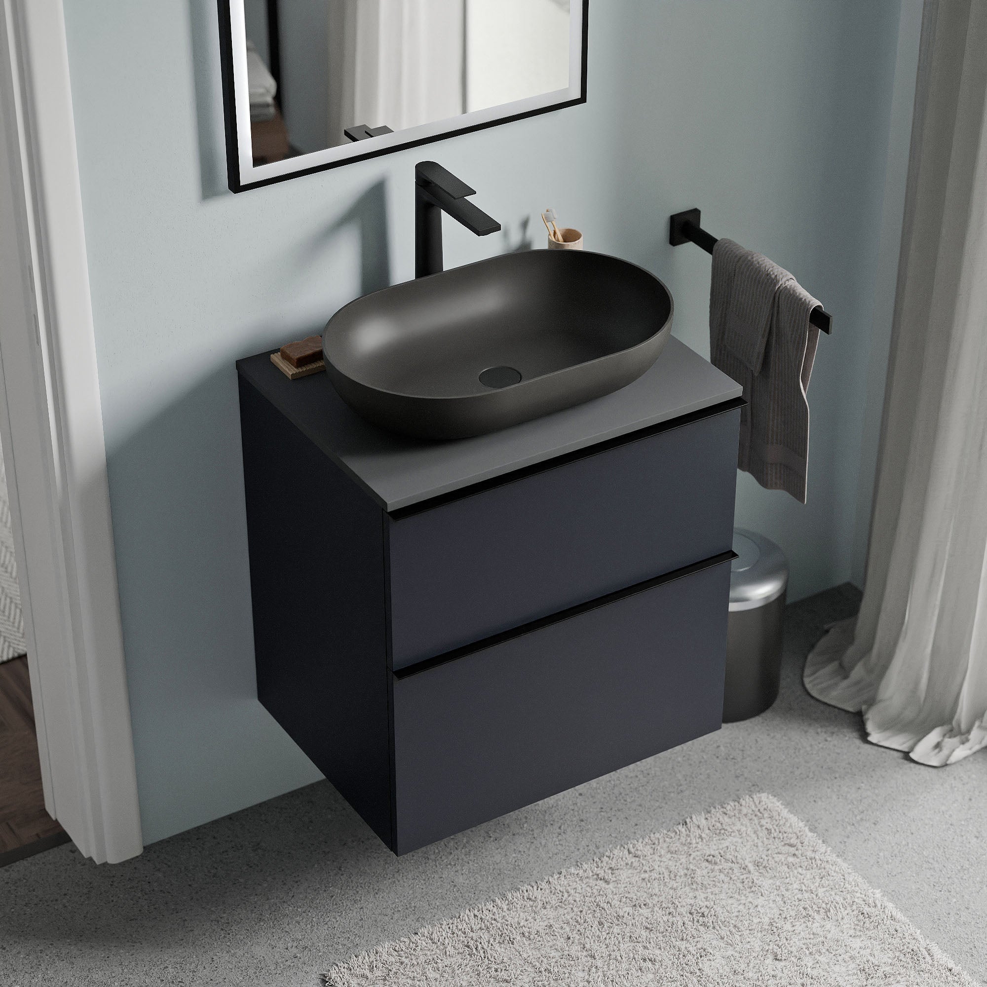 Meuble salle de bain LAVOA 60 cm