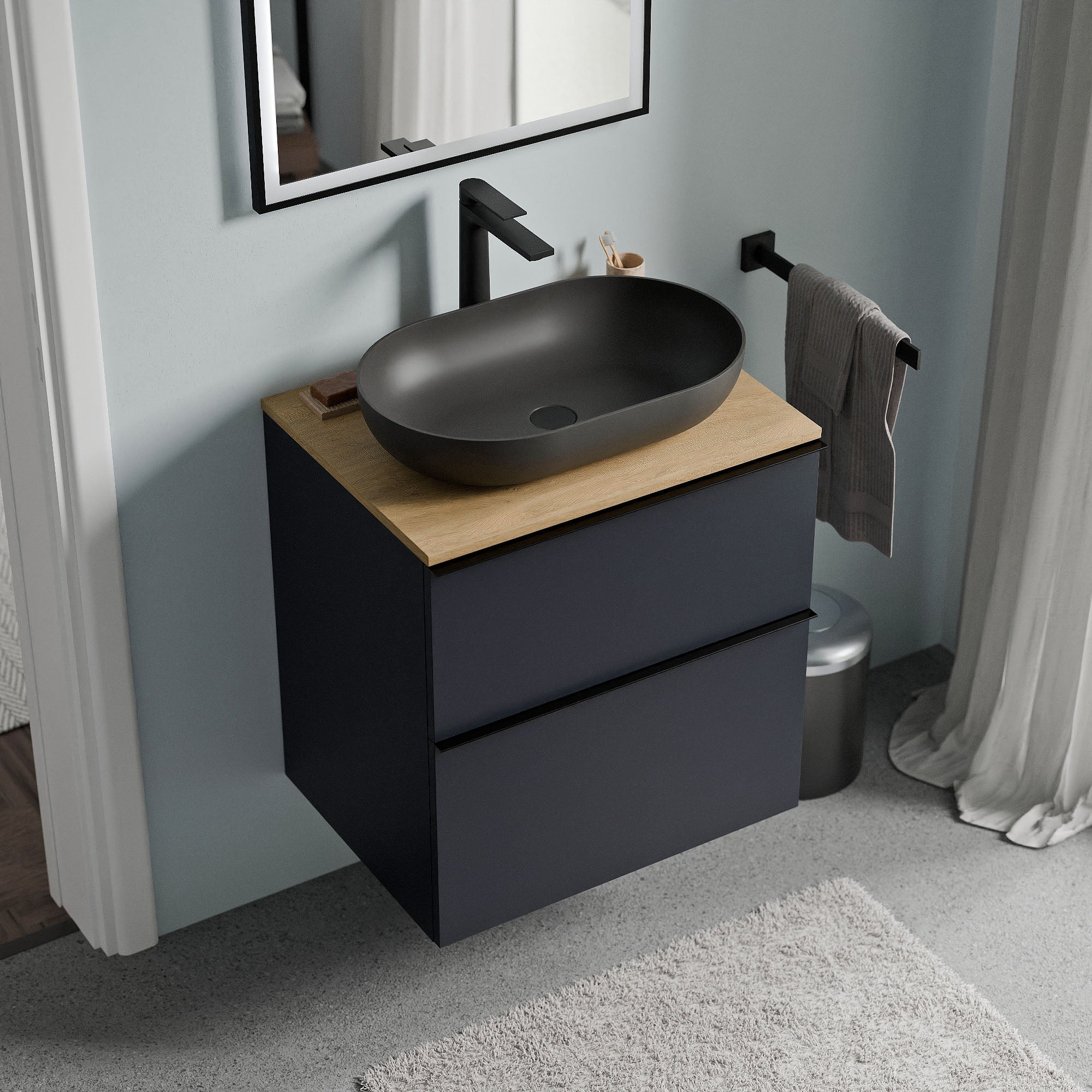 Meuble salle de bain LAVOA 60 cm