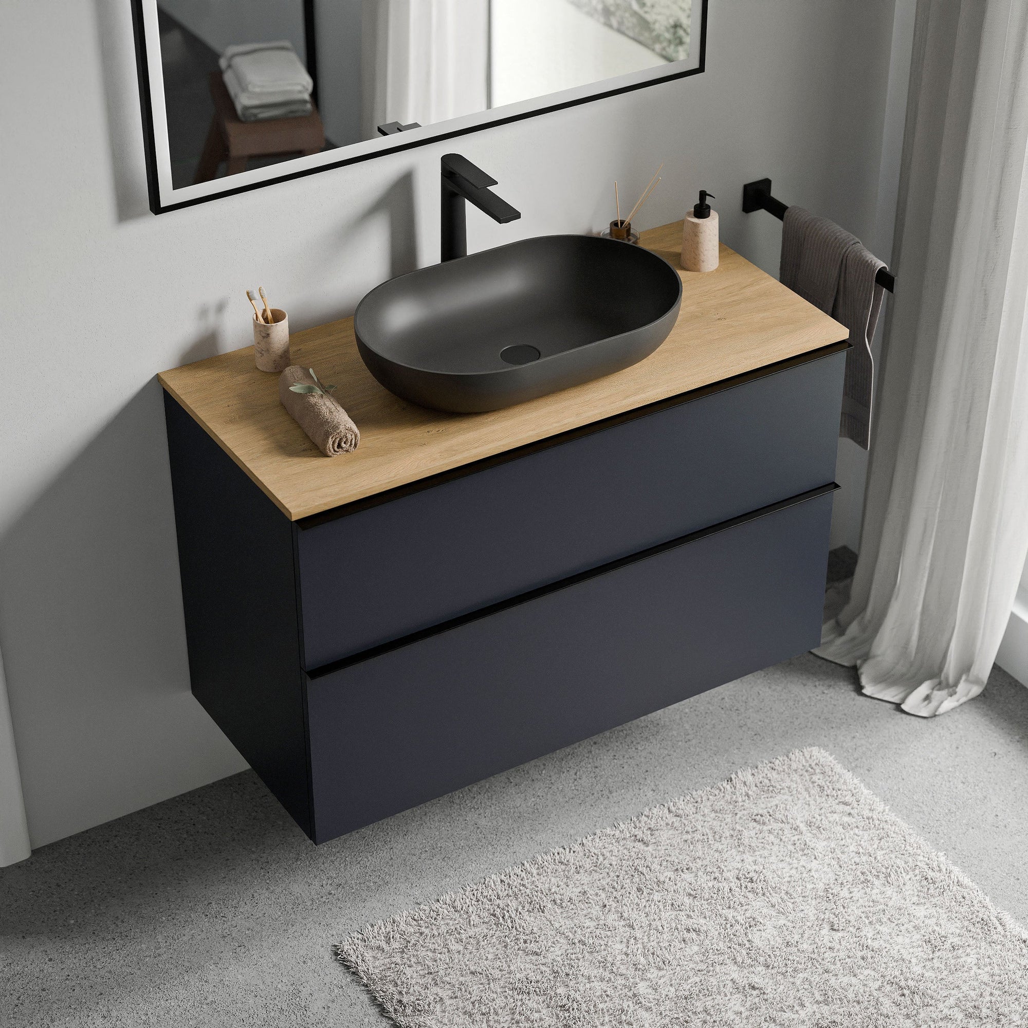 Meuble salle de bain LAVOA 100 cm