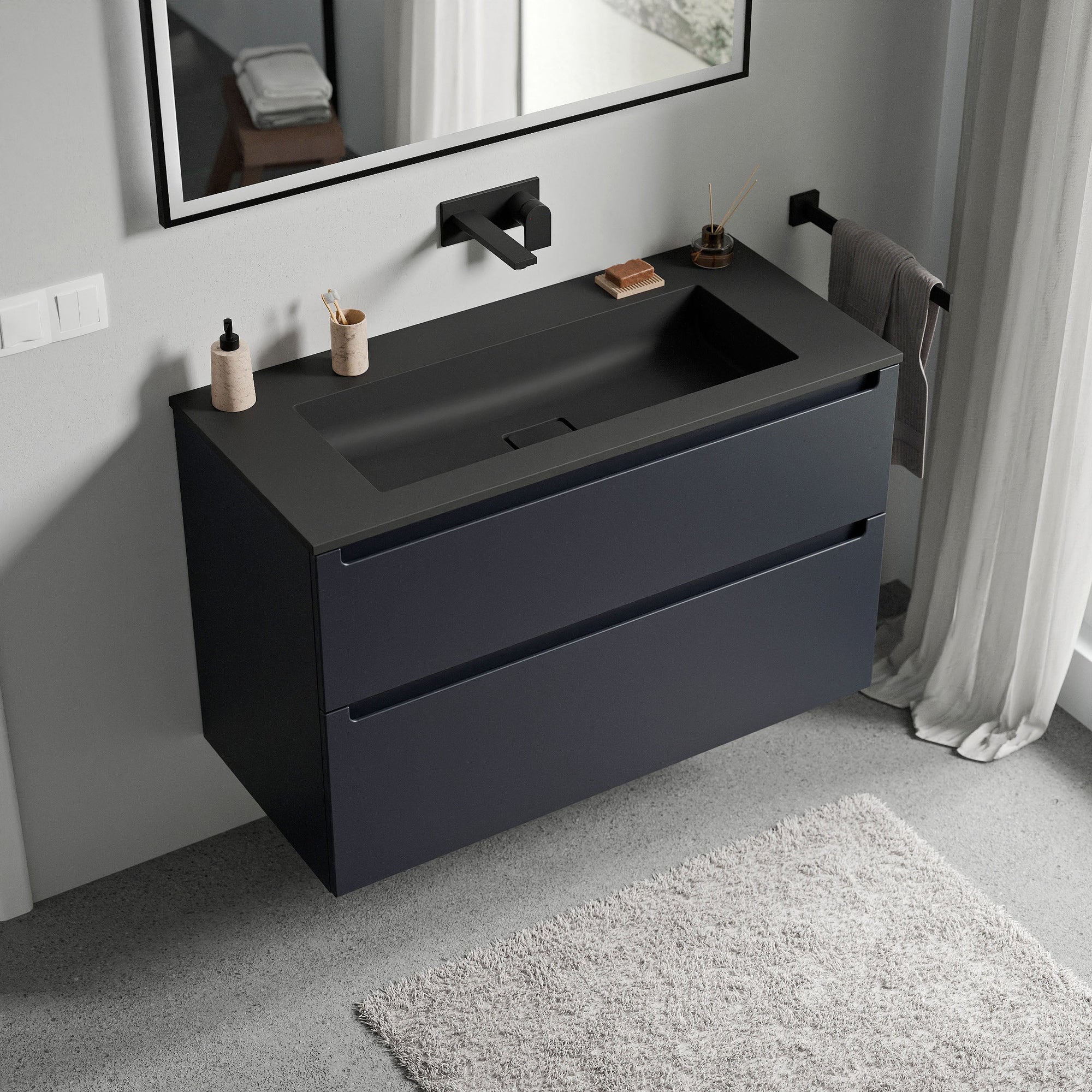 Meuble salle de bain VIREO 100 cm