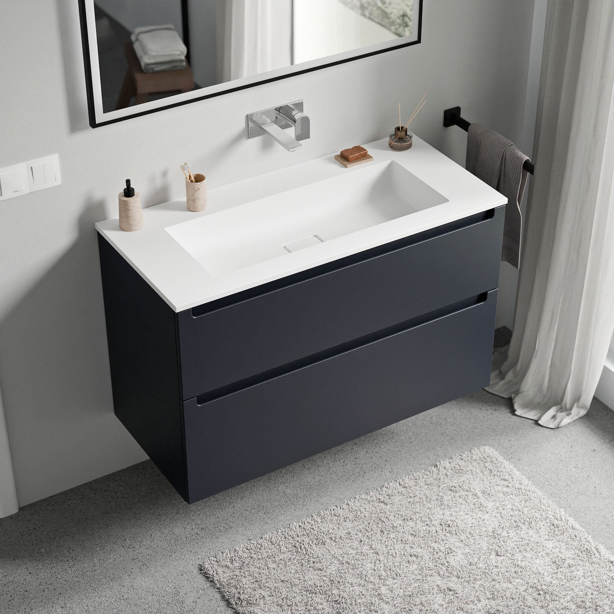 Meuble salle de bain VIREO 100 cm