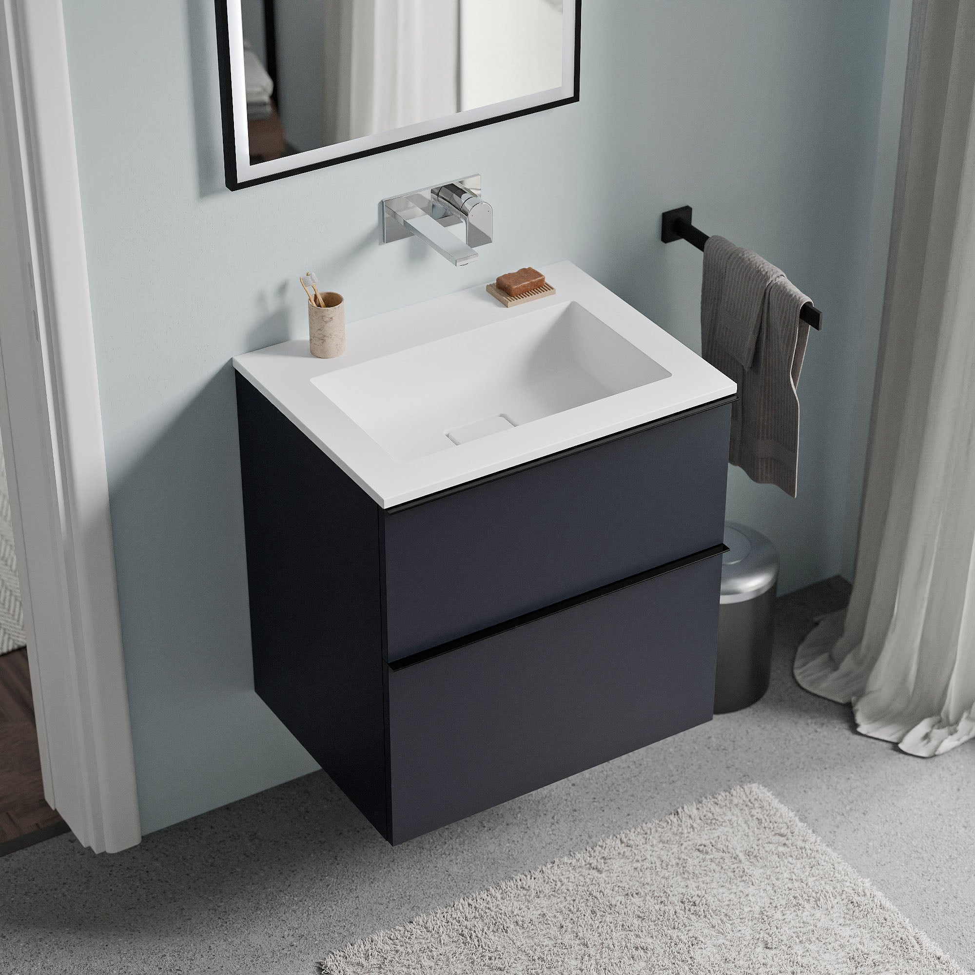 Meuble salle de bain LAVOA 60 cm